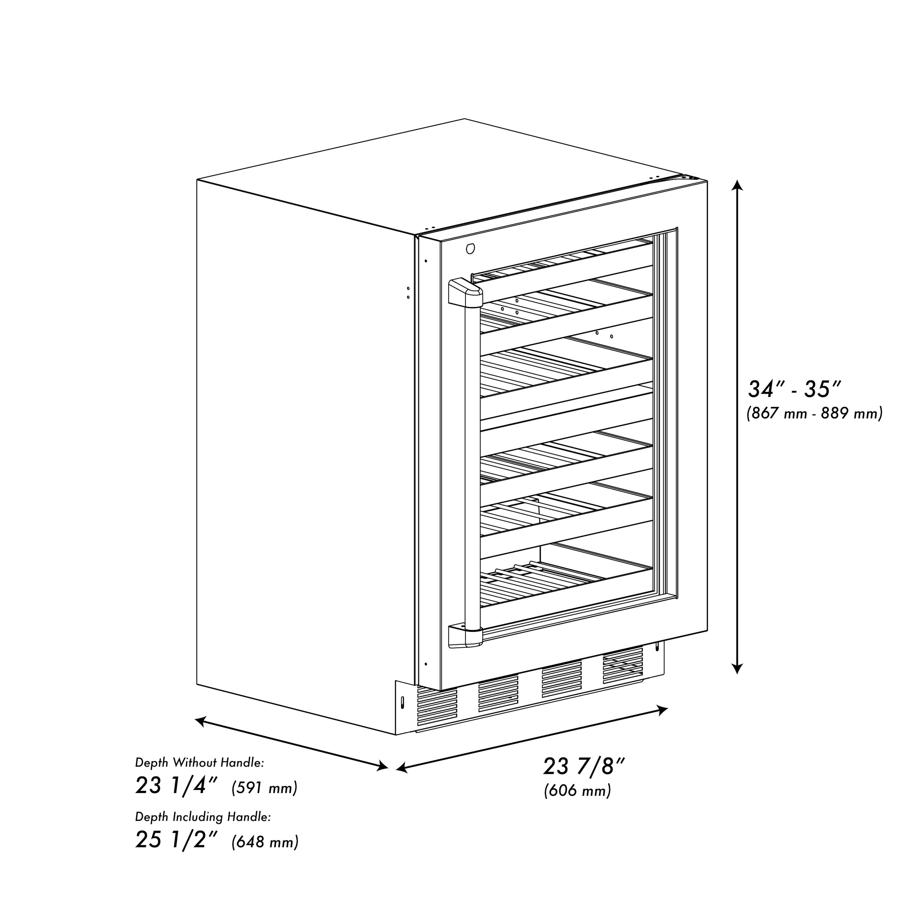 ZLINE KITCHEN & BATH RWDOZ-GS-24-MB Wine-Chillers - View #16