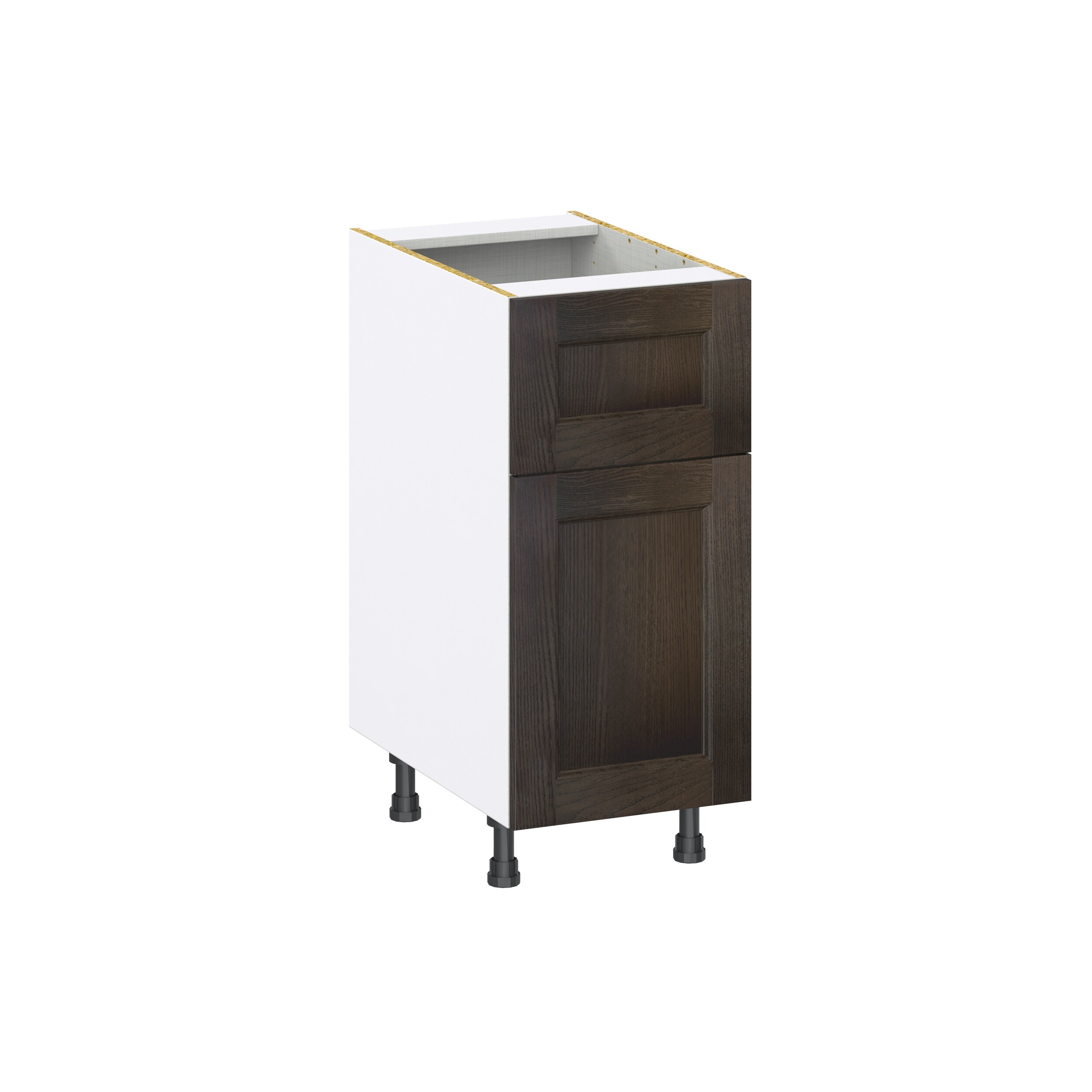 Hugo&Borg DSB15A(L/R)-MO Montclaire 15-in W x 34.5-in H x 25-in D Wood Base Fully assembled Cabinet (Recessed Panel Shaker)