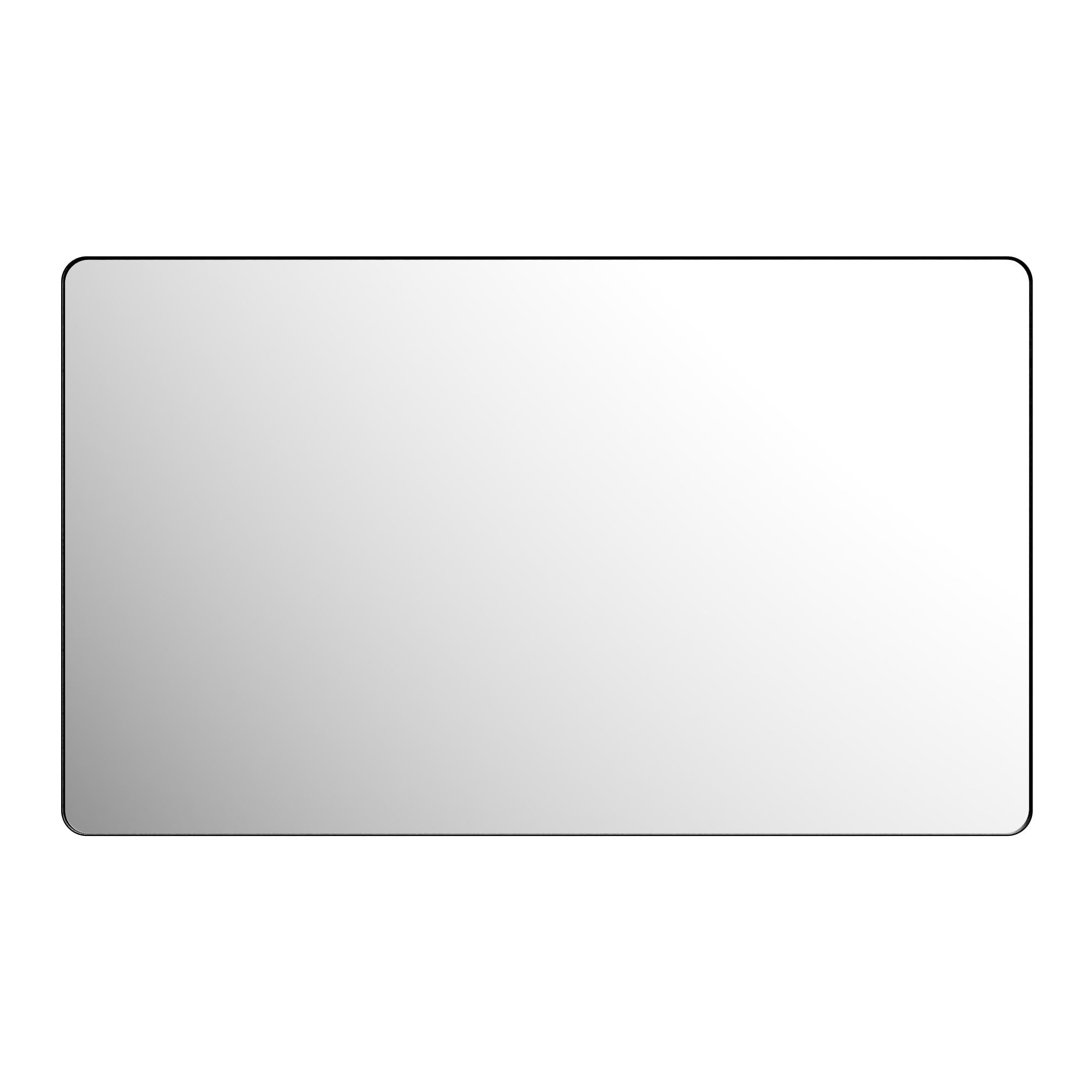 Vanityfus 60-in W 36-in H Black Framed Bathroom Mirror - Rounded Corners #VF30BM6036V18MB