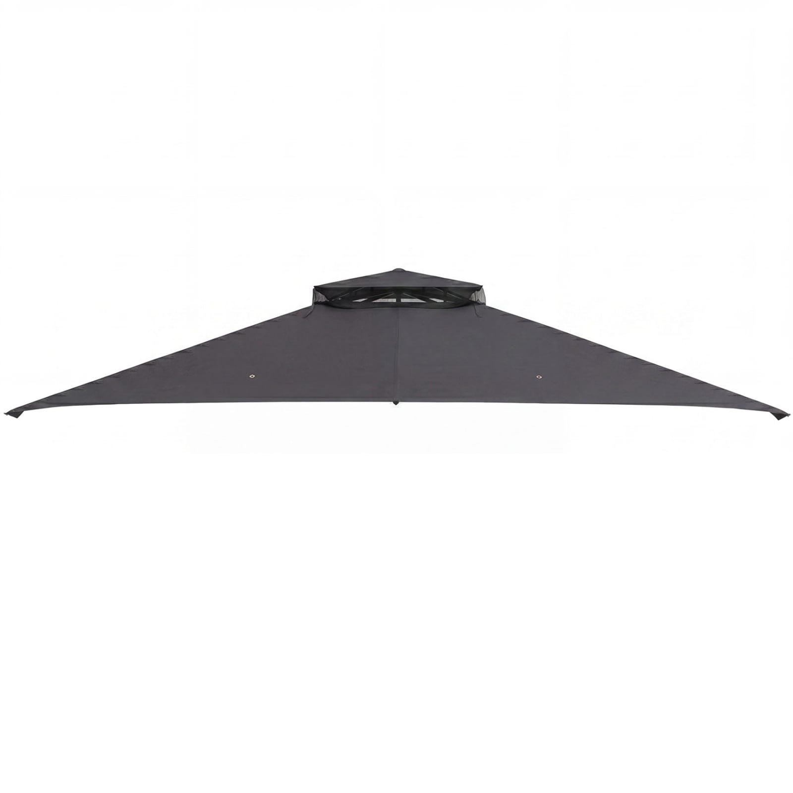 SUGIFT - 10-ft x 12-ft Gazebo Replacement Top in Gray with Air Vent and Drainage Holes Polyester ...