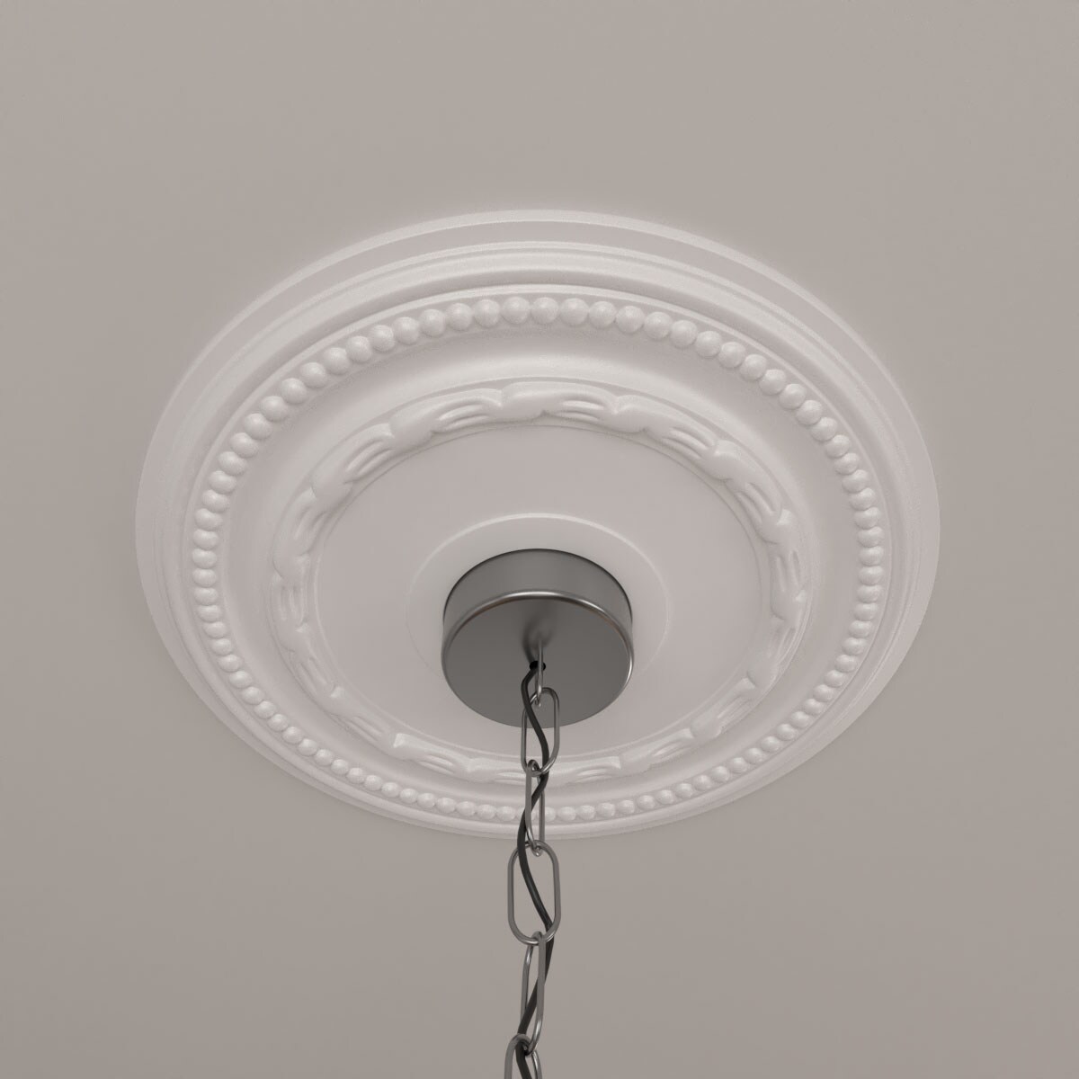 Primed White Urethane Federal Ceiling Medallion