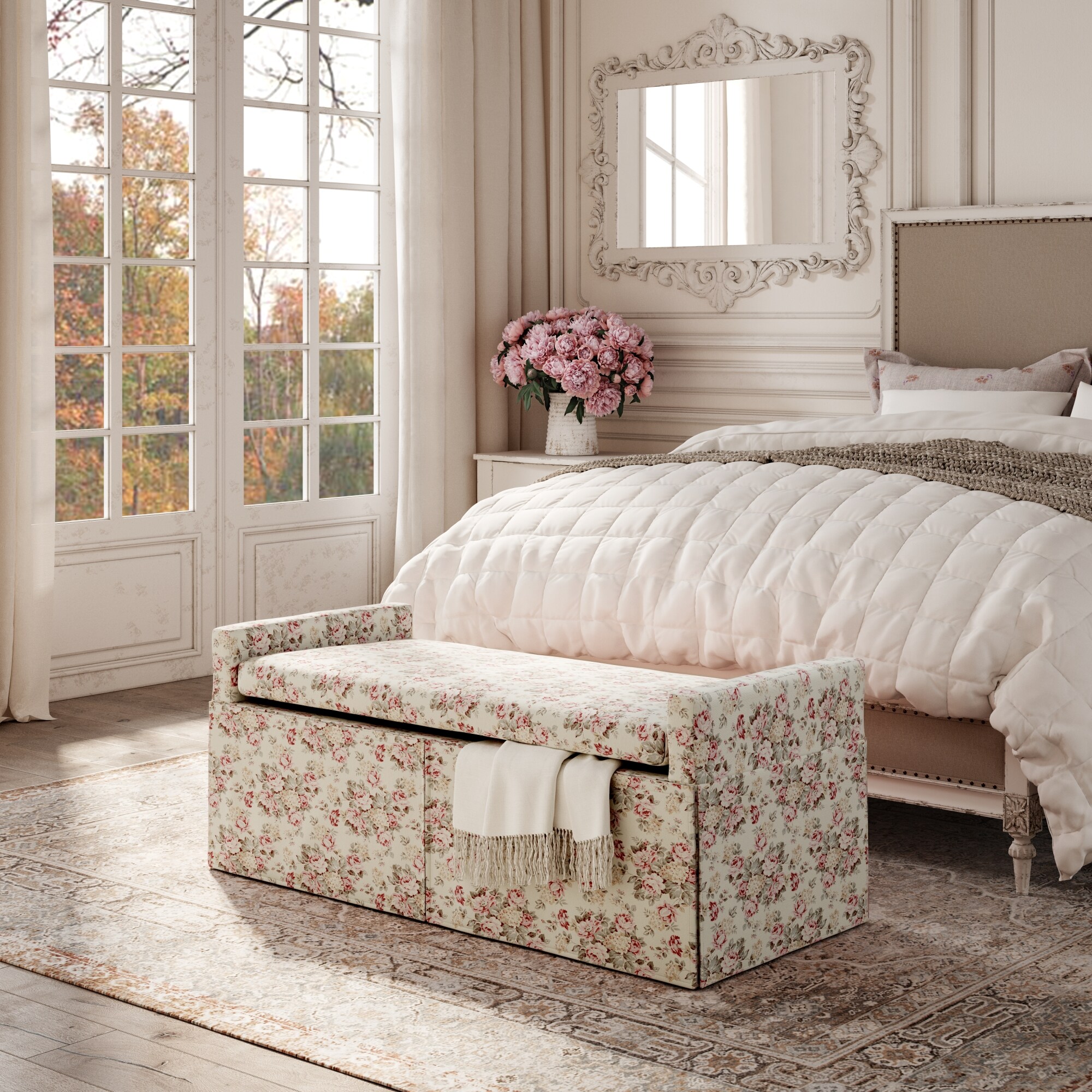 Rustic Manor SSB298-03CR-LS bench - View #2