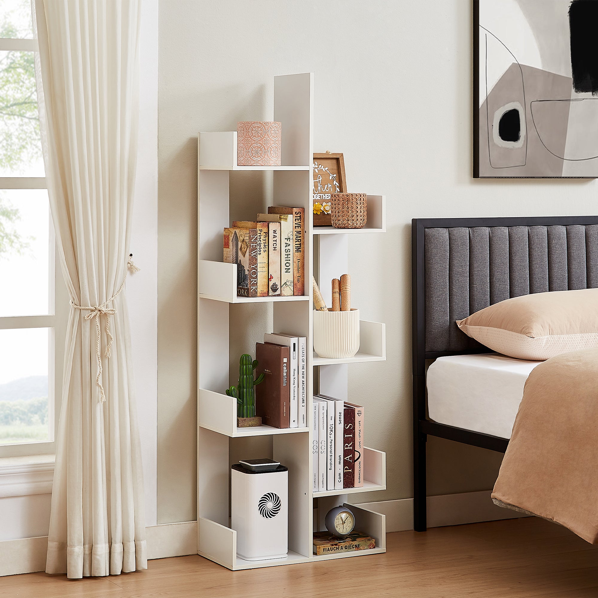Vecelo LOE-B18-WHT bookcases - View #2