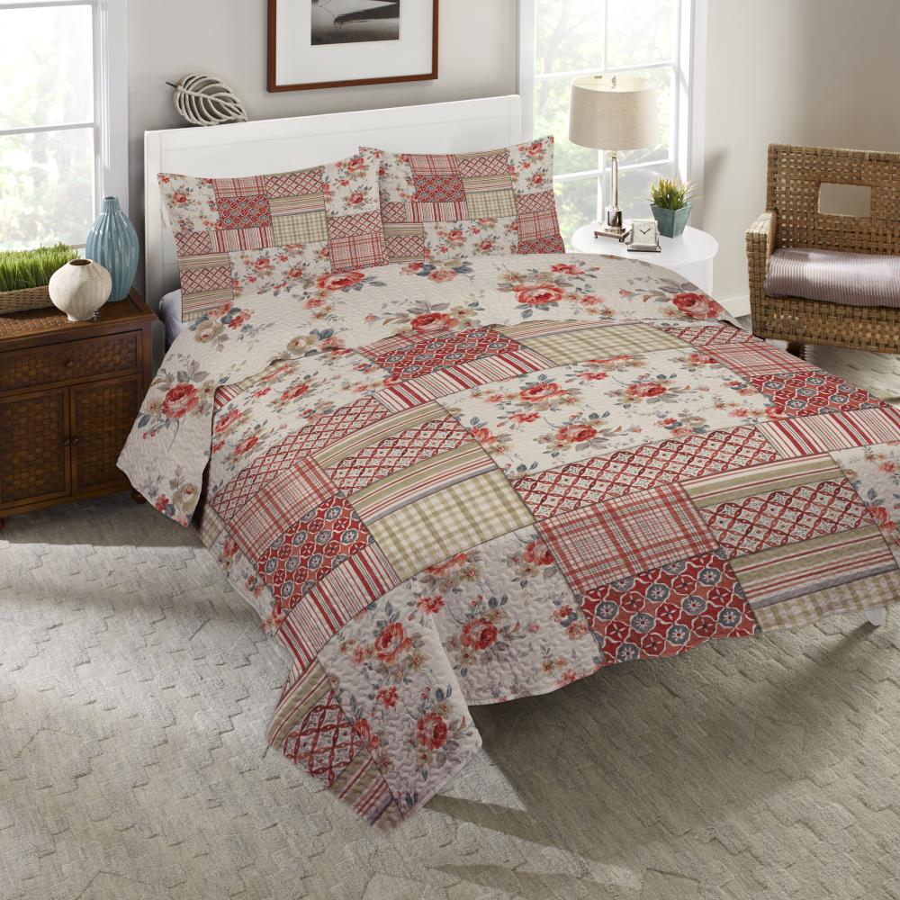 Cotton King Size Quilted Bedcover, For Home