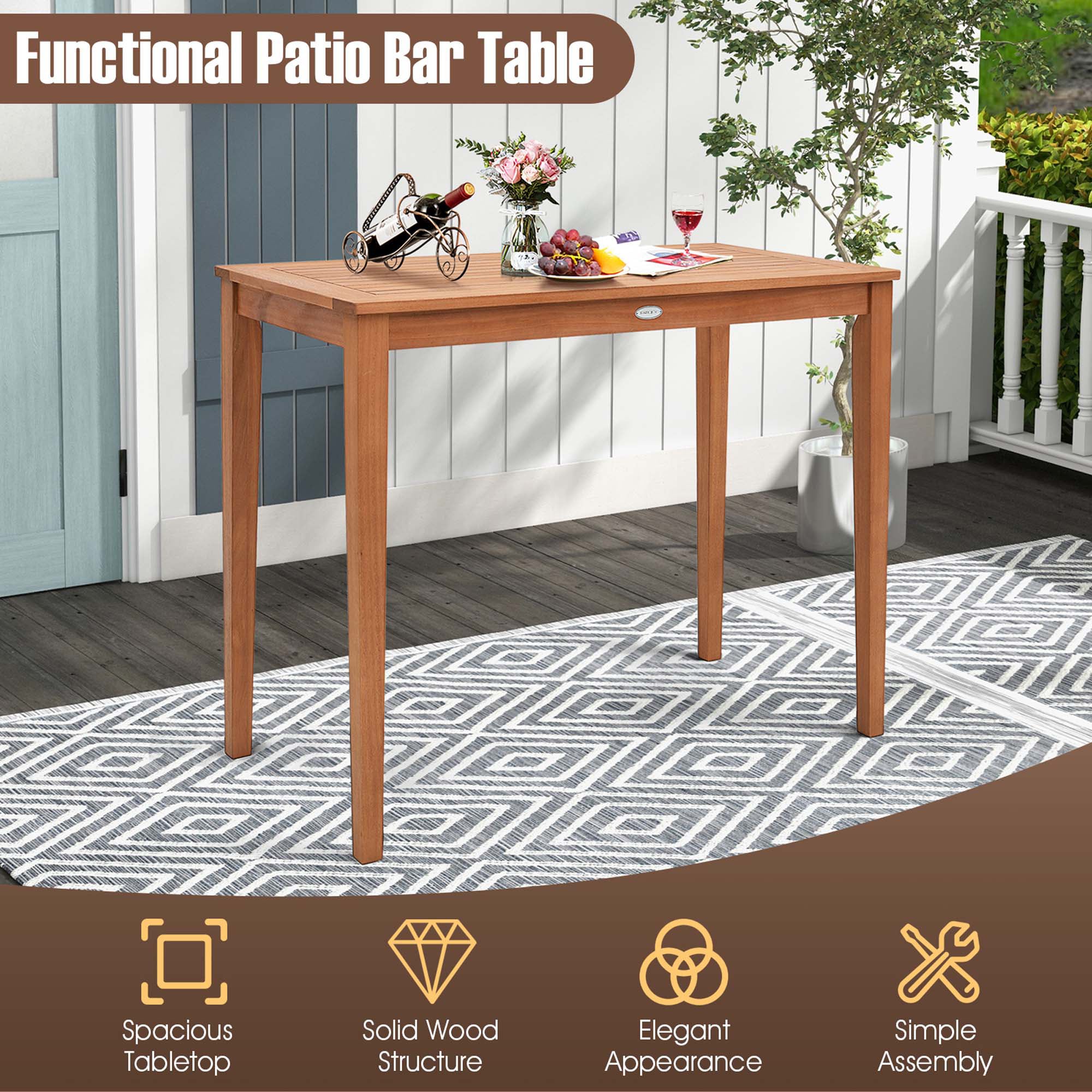 Costway LWS00066 Patio-Tables - View #6