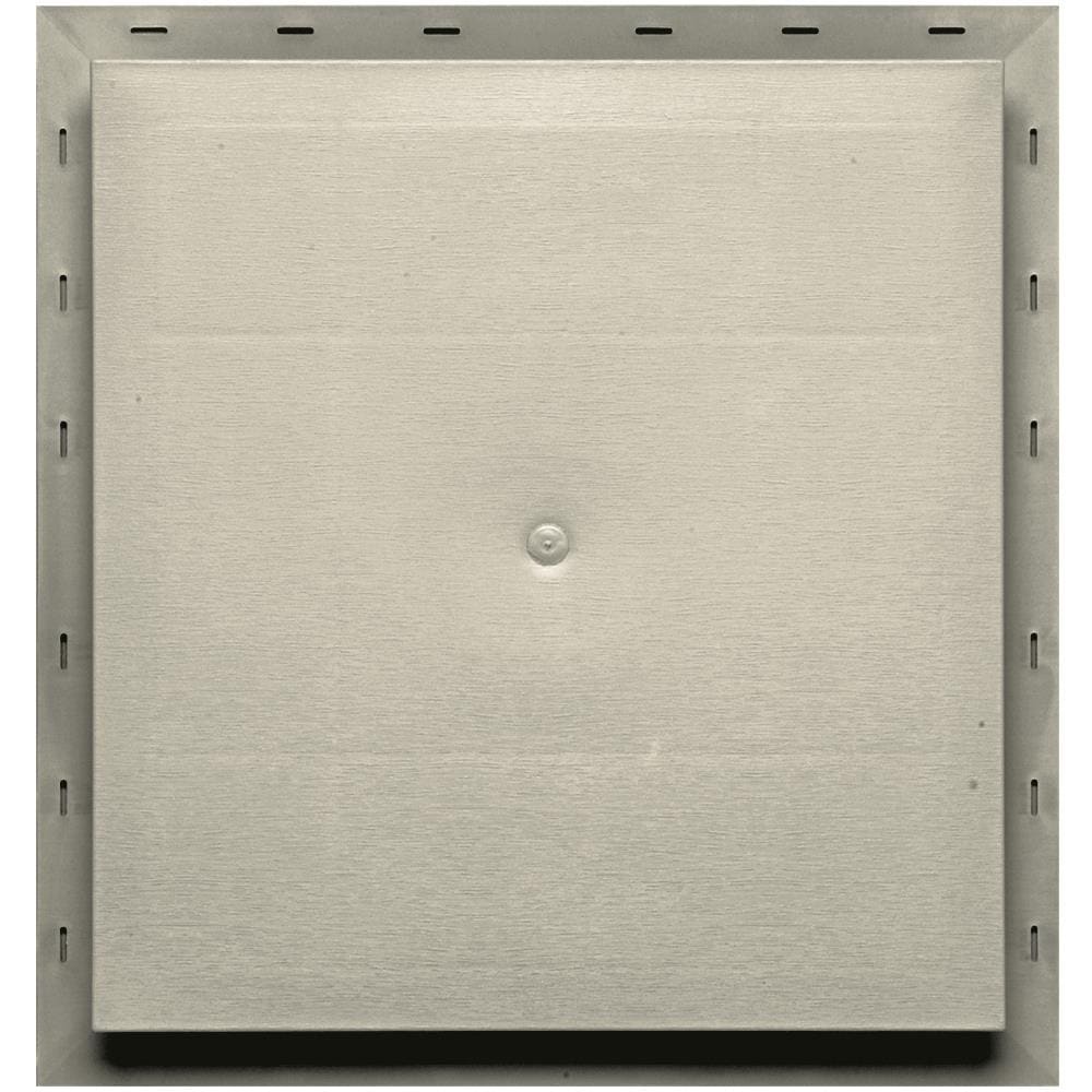 Builders Edge 130010005089 15.5-in x 16.5-in Champagne Vinyl Universal Mounting Block