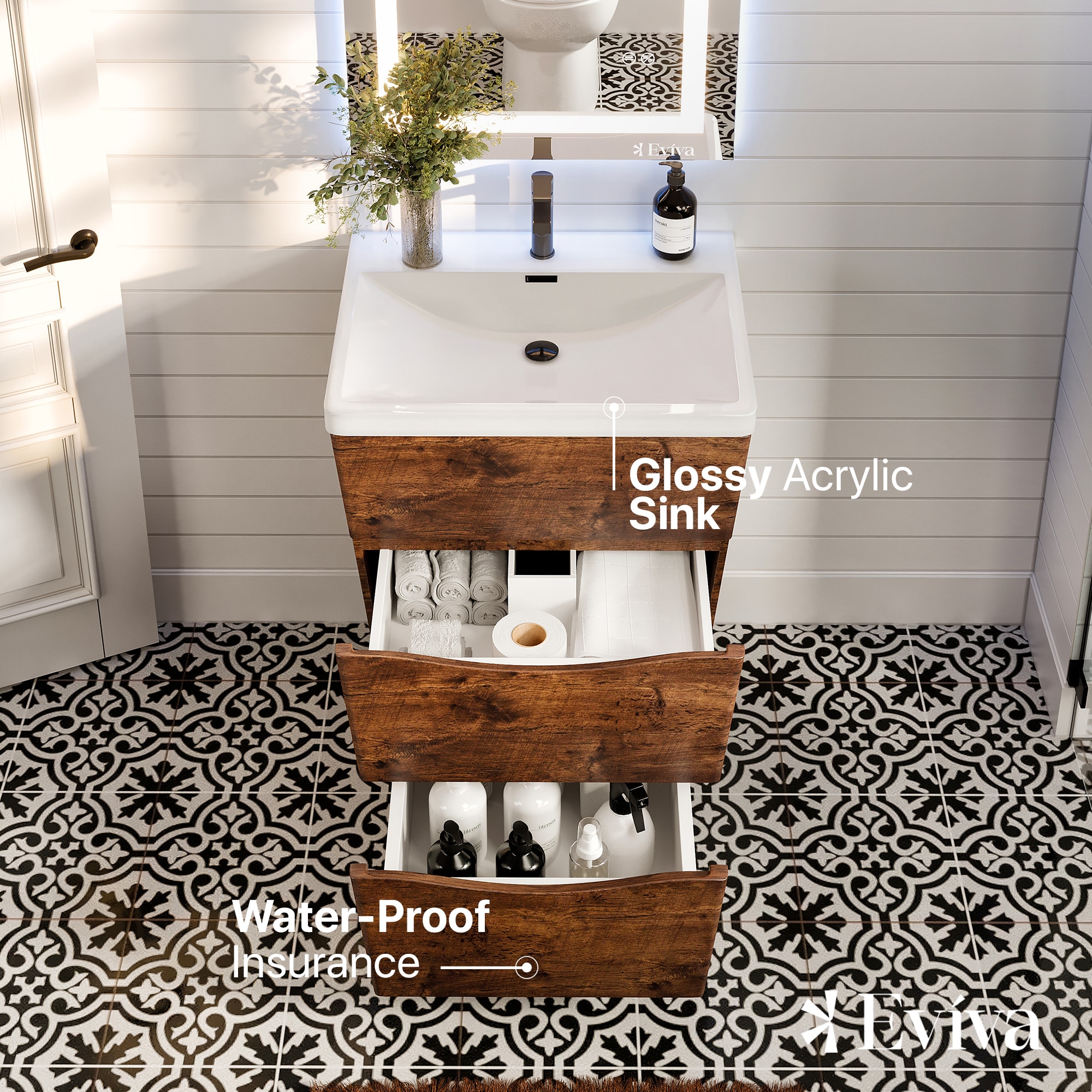 Eviva EVVN650-25RSWD Bath-Vanity-Combo - View #3