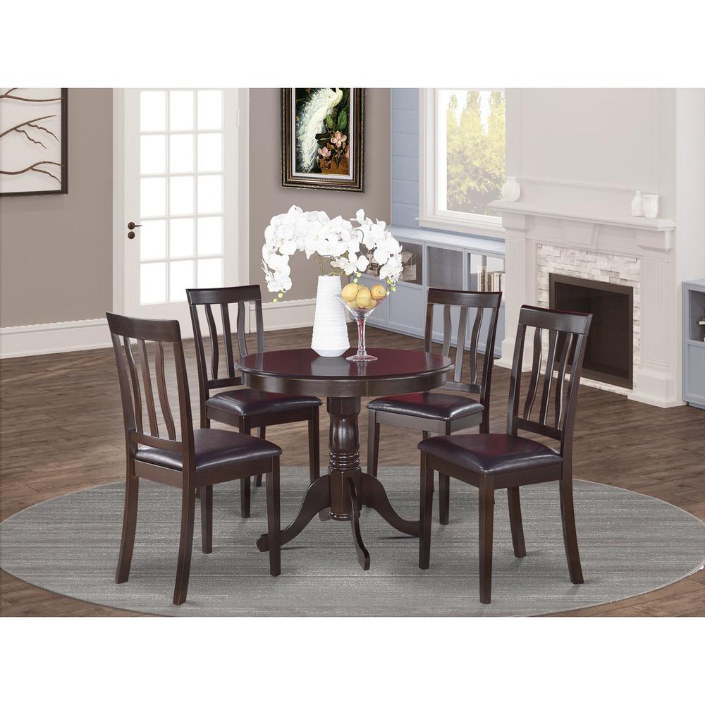 East West Furniture ANTI5-CAP-LC Dining-Sets - View #3