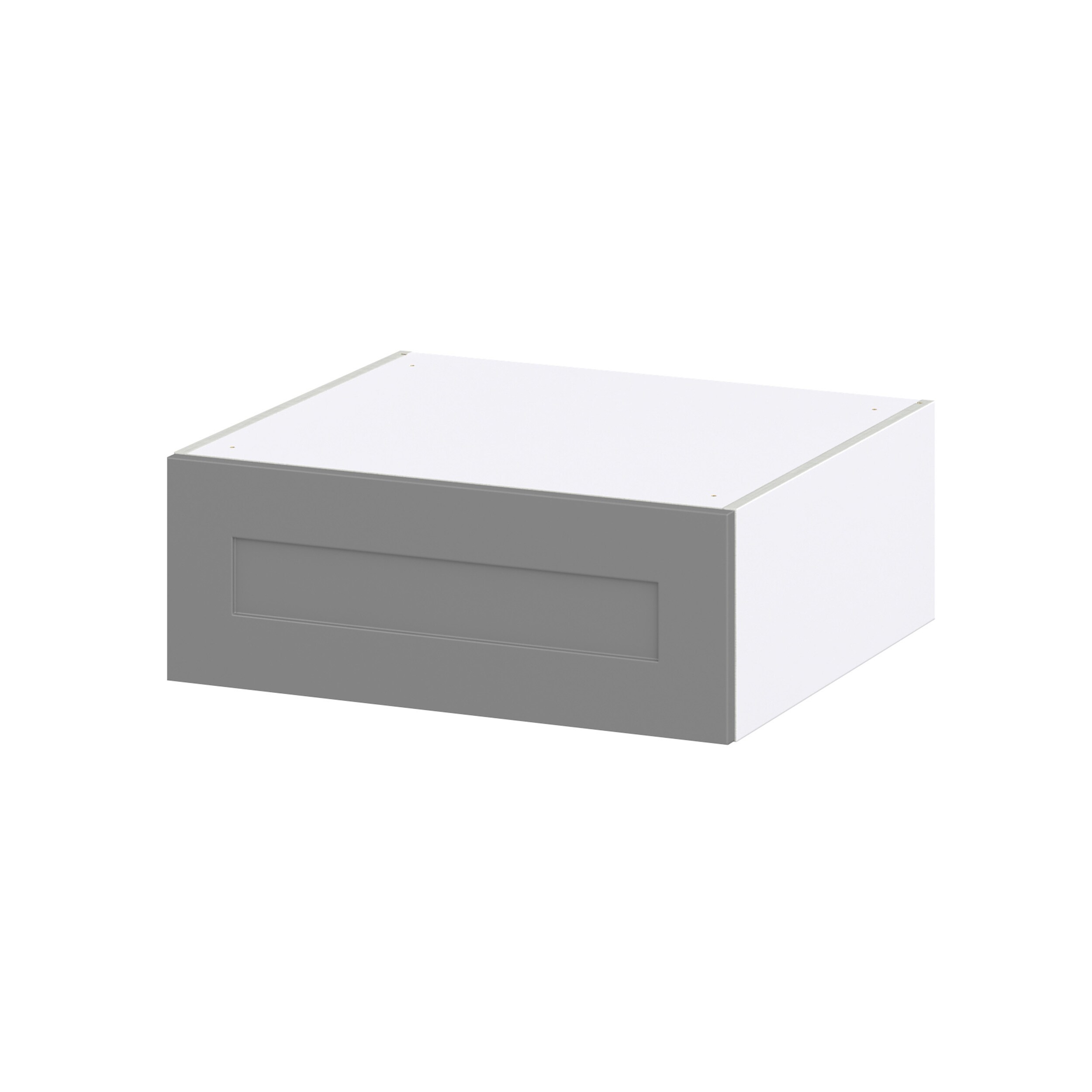Hugo&Borg Beaumont 27-in W x 10-in H x 24-in D Slate Gray Wall Fully Assembled Cabinet (Recessed Panel Shaker Door Style)