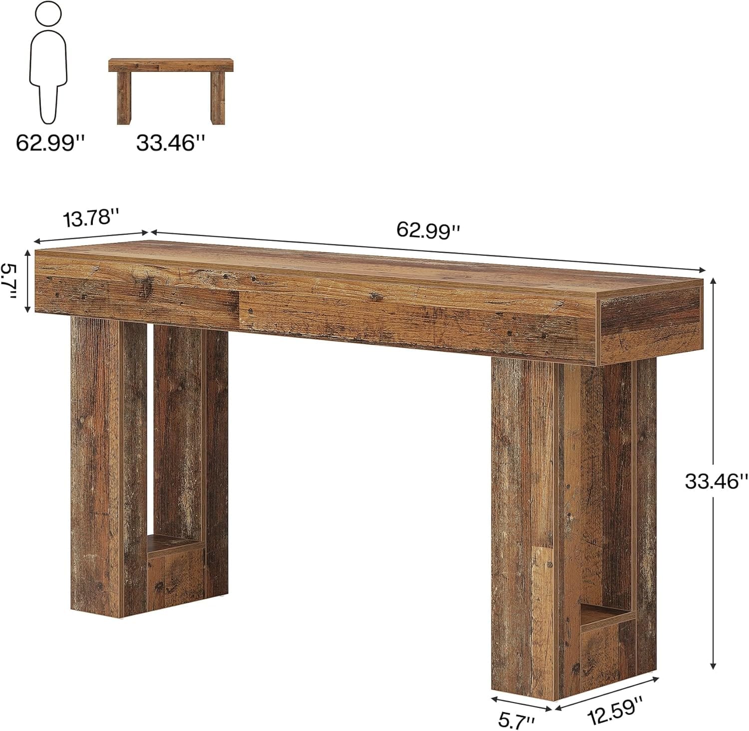 Tinyhomie LW-X-LGKARL155 Console-Sofa-Tables - View #3
