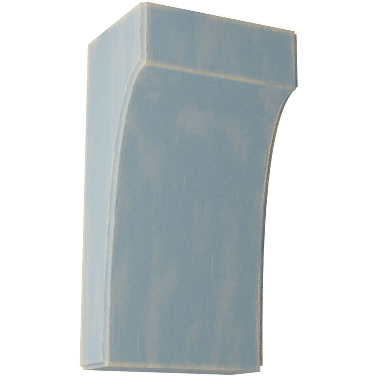 Ekena Millwork BKTWD05X04X10CVBU Clarksville 5-1/4-in x 4-in x 10-in Rubberwood Blue Wood Standard Bracket