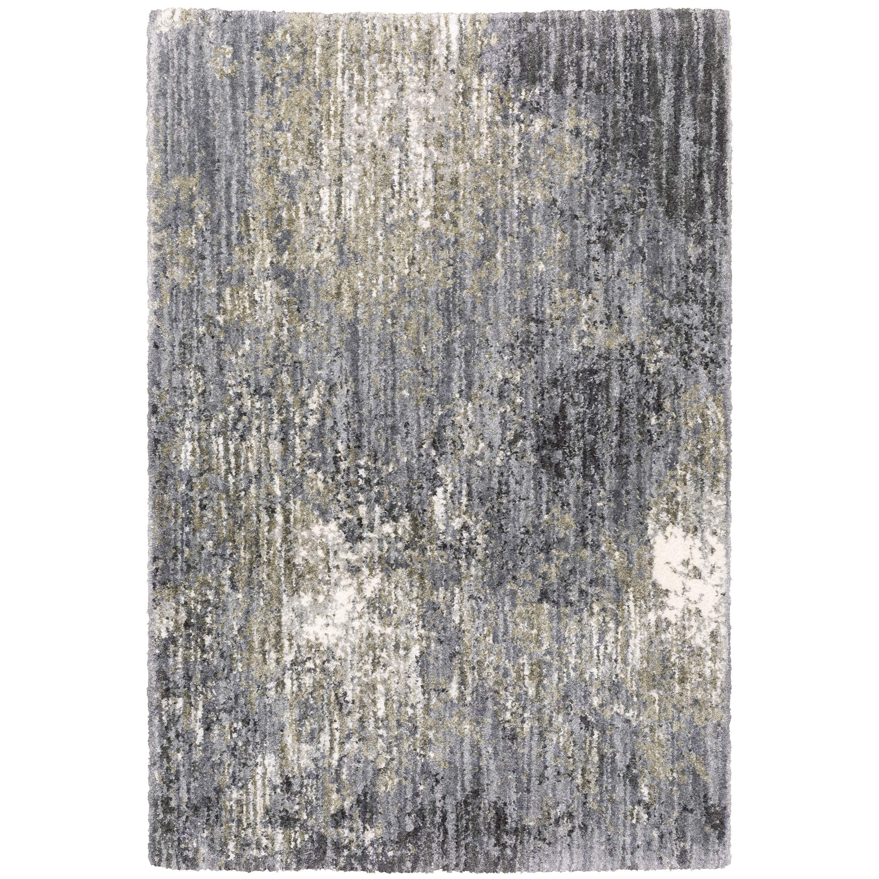 Archer Lane Bartley 6 X 9 ft Gray Indoor Abstract Bohemian