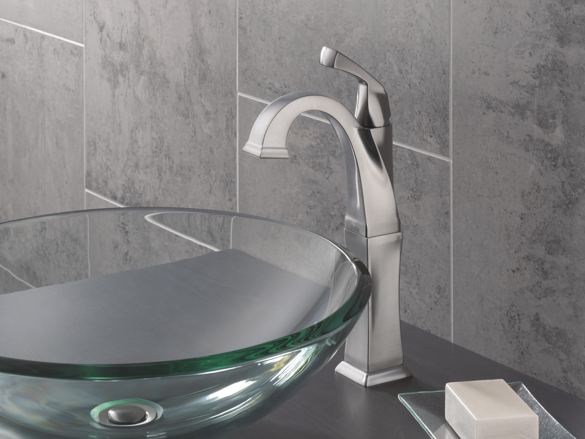 Stainless Steel Single Hole Vessel Bathroom Faucet