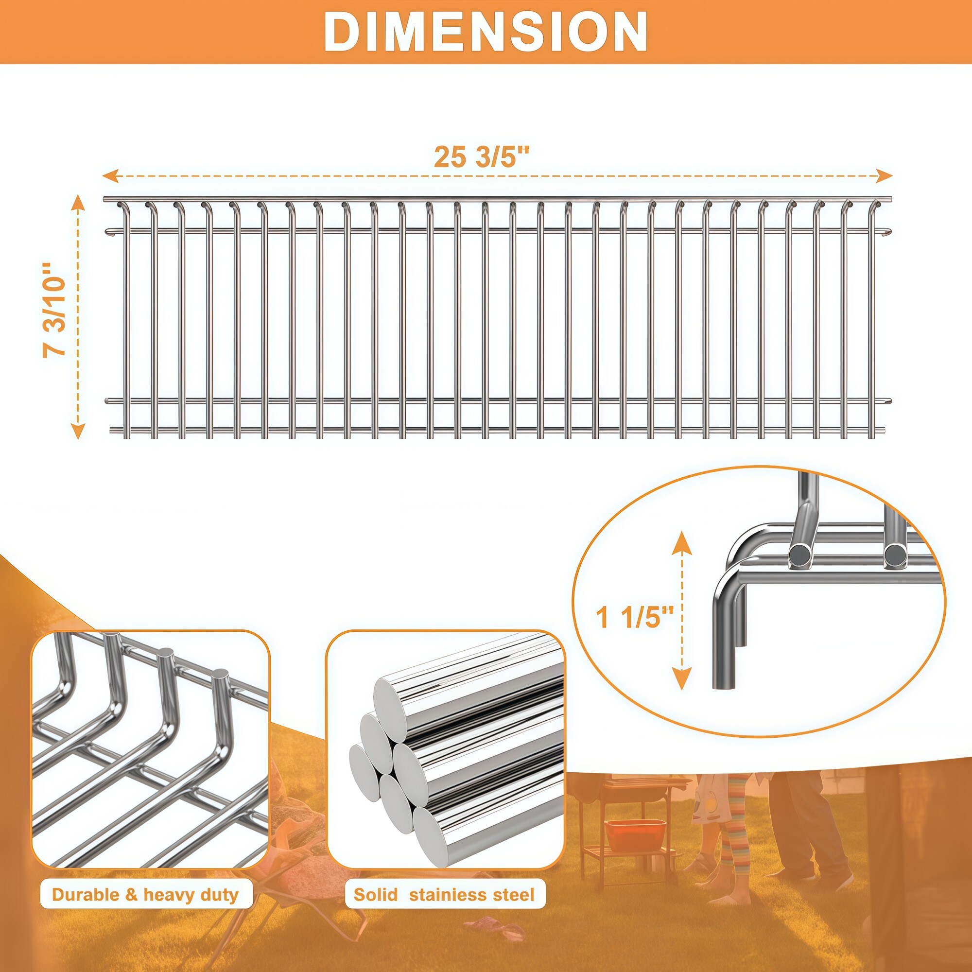 Numhew NHWILL08209 Gas-Grill-Cookgrates-Warmracks - View #4