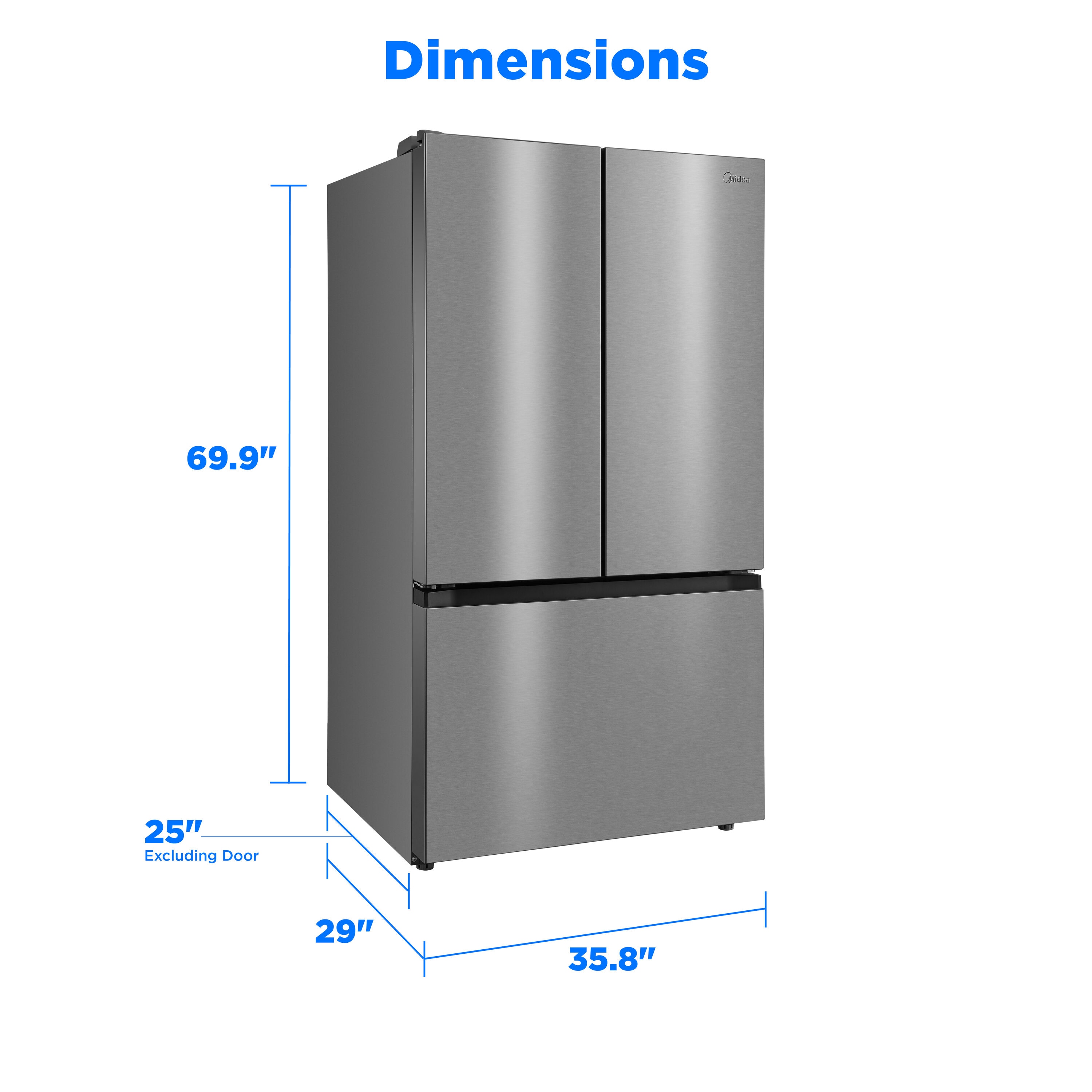 Midea MRF27I6BST French-Door-Refrigerators - View #14