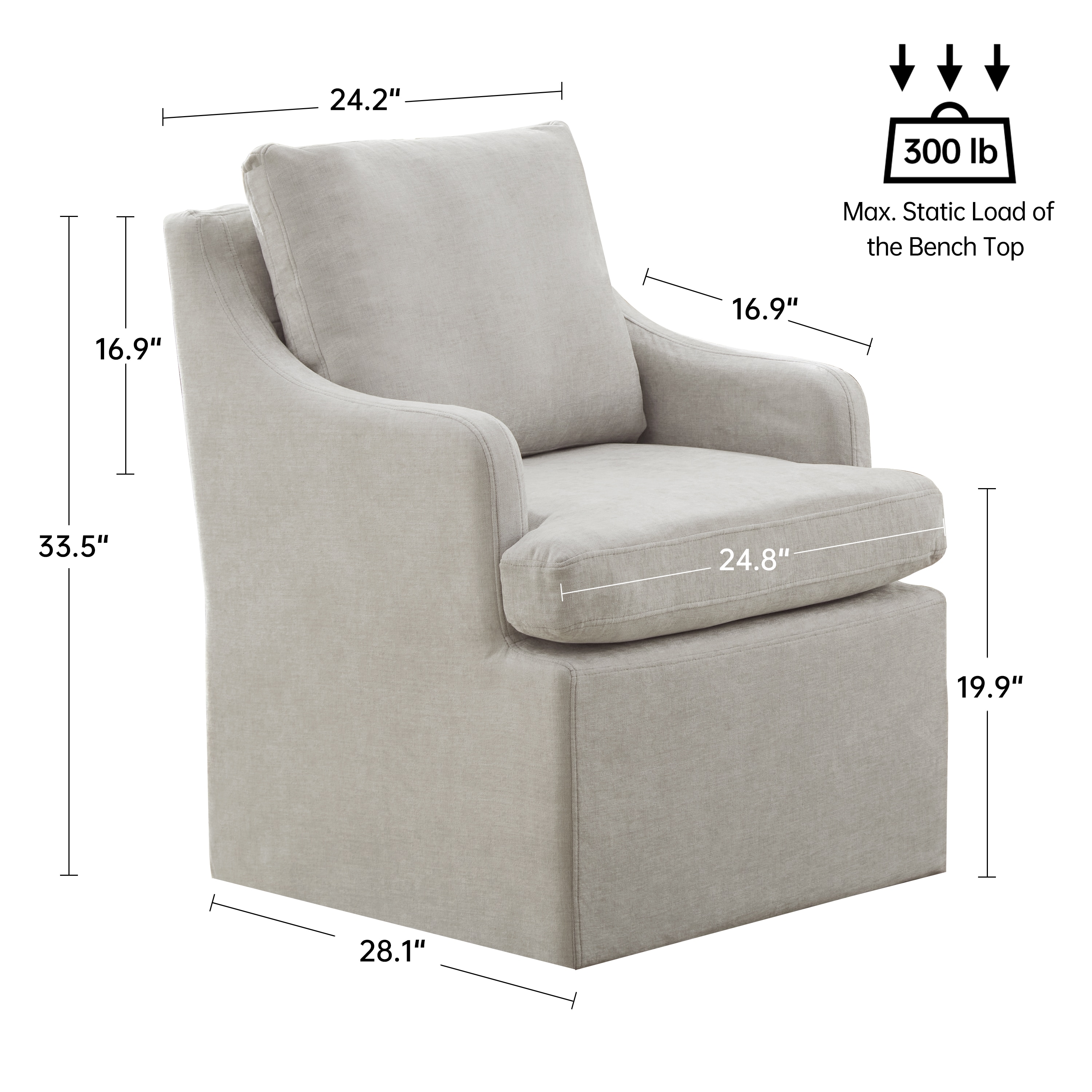 Keoni VK-252-LGY Dining-Chairs - View #4