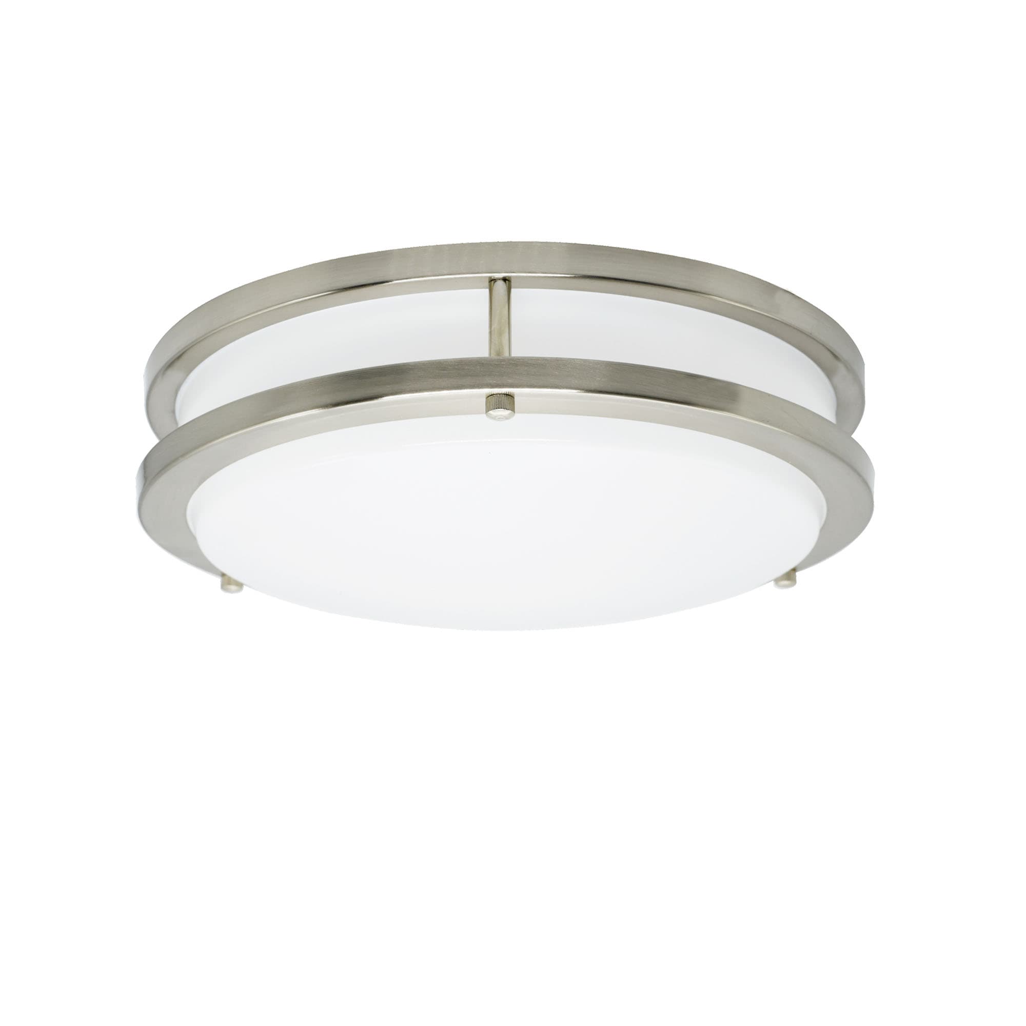 Lucere DR011424D-840BN Flush Mount Light 1 -Light 14-in Brushed Nickel Integrated LED Flush Mount Light