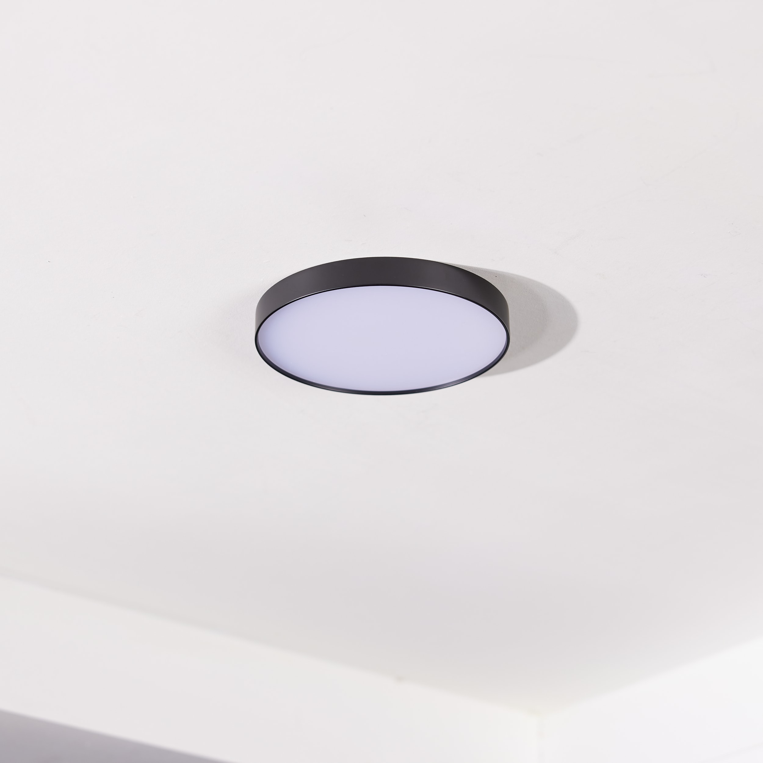 Black Aluminum 7" LED Flush Mount Ceiling Light