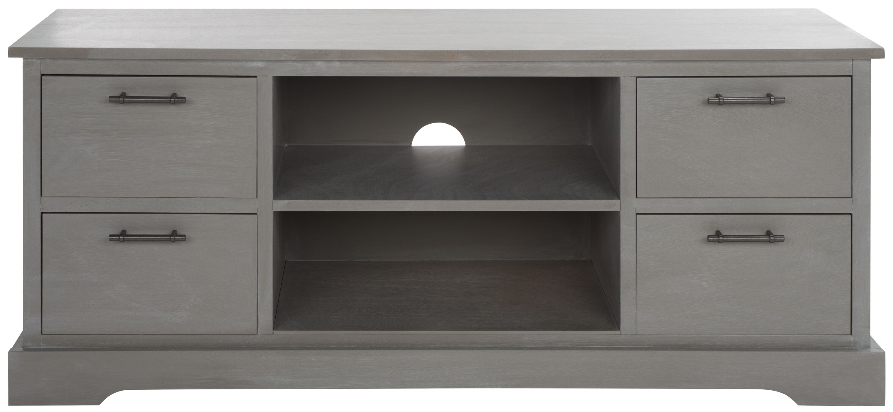 Safavieh Filbert White Washed Grey Traditional Mdf Media Cabinet