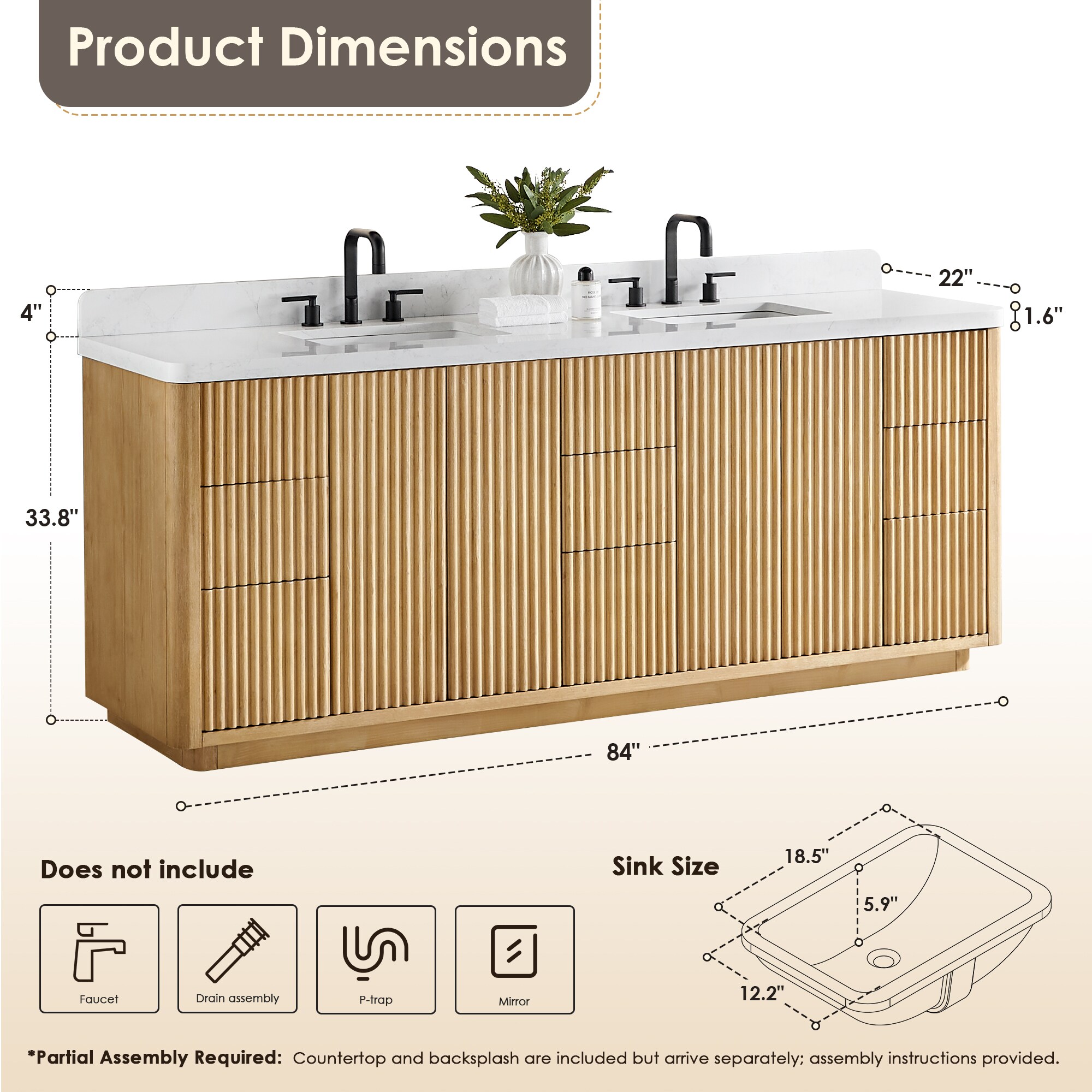 Altair 580084-WL-GW-NM Bath-Vanity-Combo - View #13