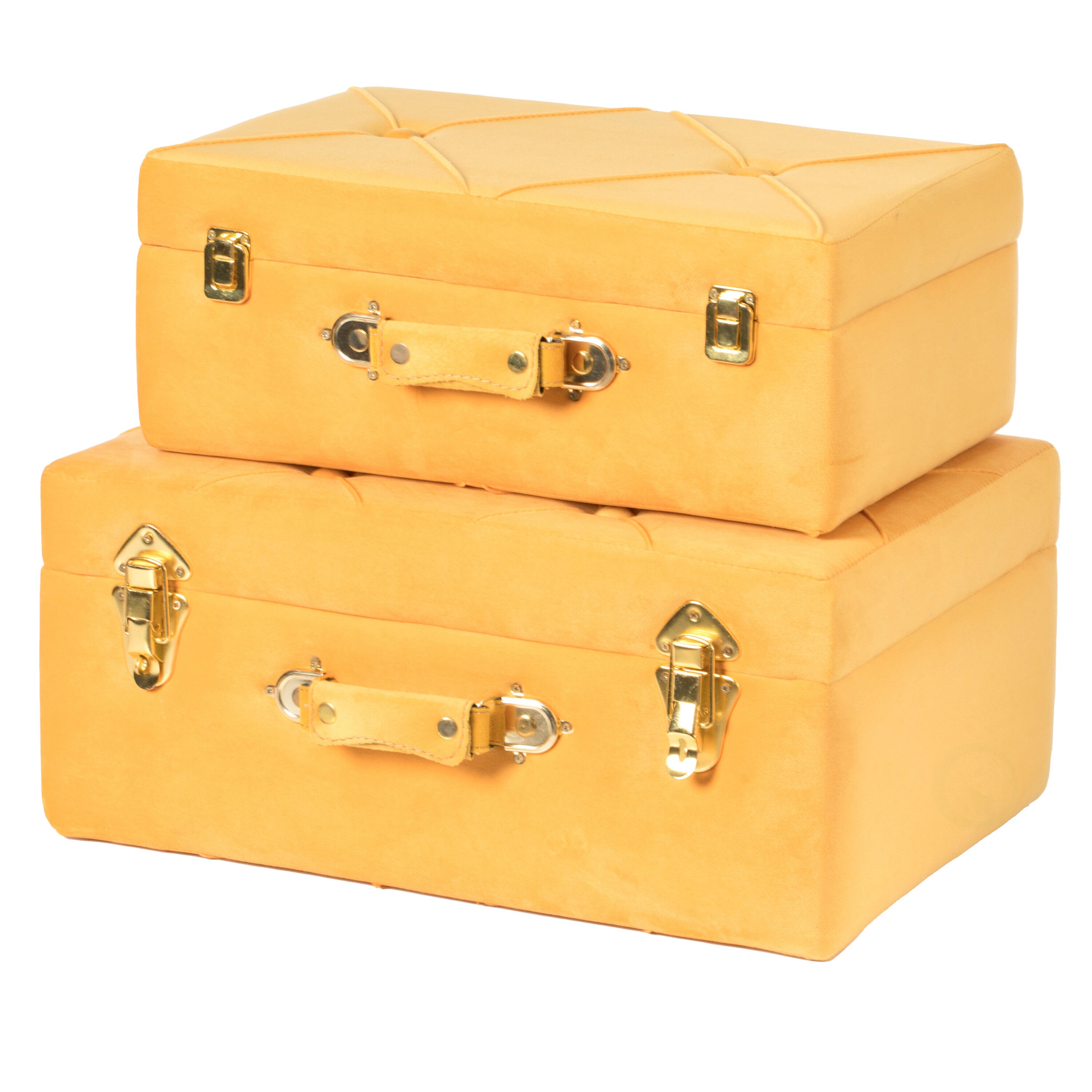 Vintiquewise QI003982-YL Storage-Trunks - View #3