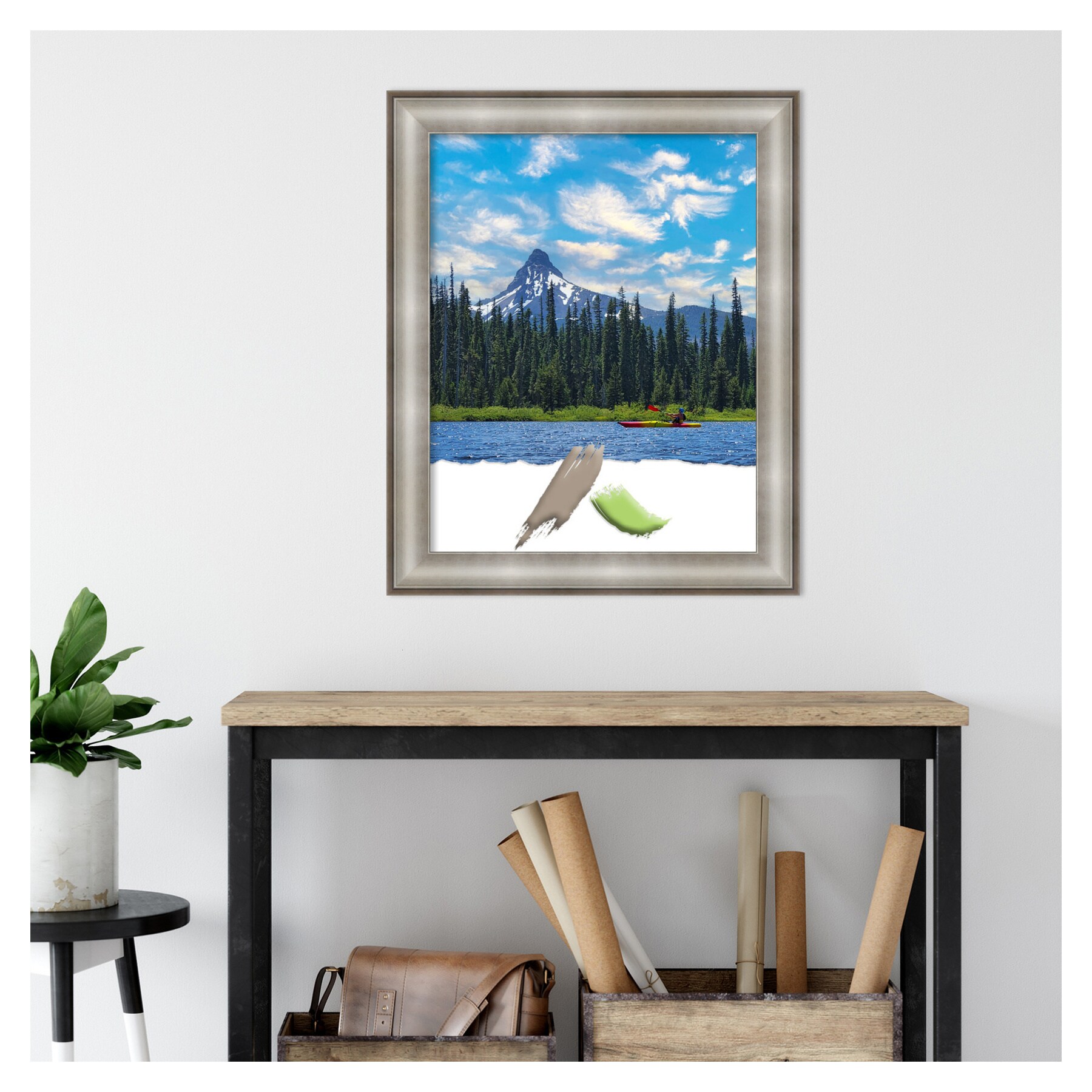 Imperial Silver 22x28 Polystyrene Wall Picture Frame