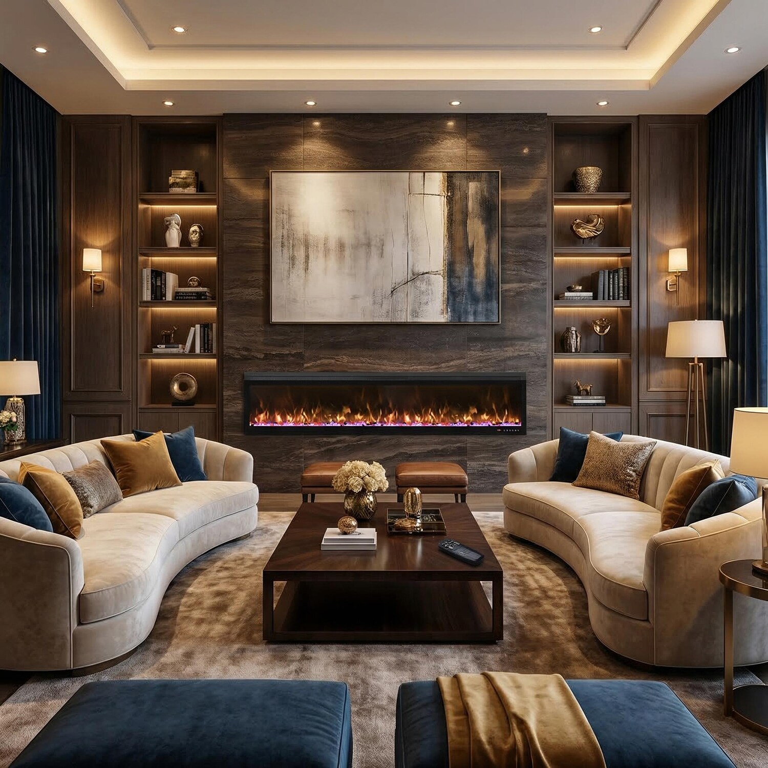 Mondawe MO-0501BI78R Electric-Fireplaces - View #3