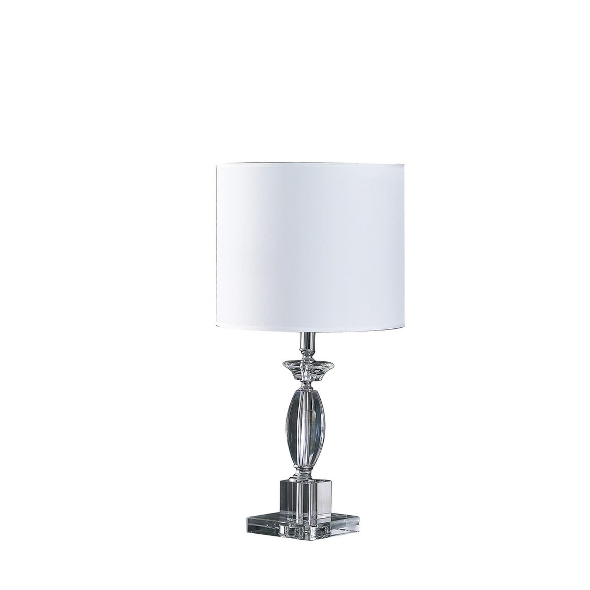 HyperDrop Cart 23.25-in H Modern Cut Crystal Table Lamp Heavy-Duty Decorative Nightstand Light for Bedroom