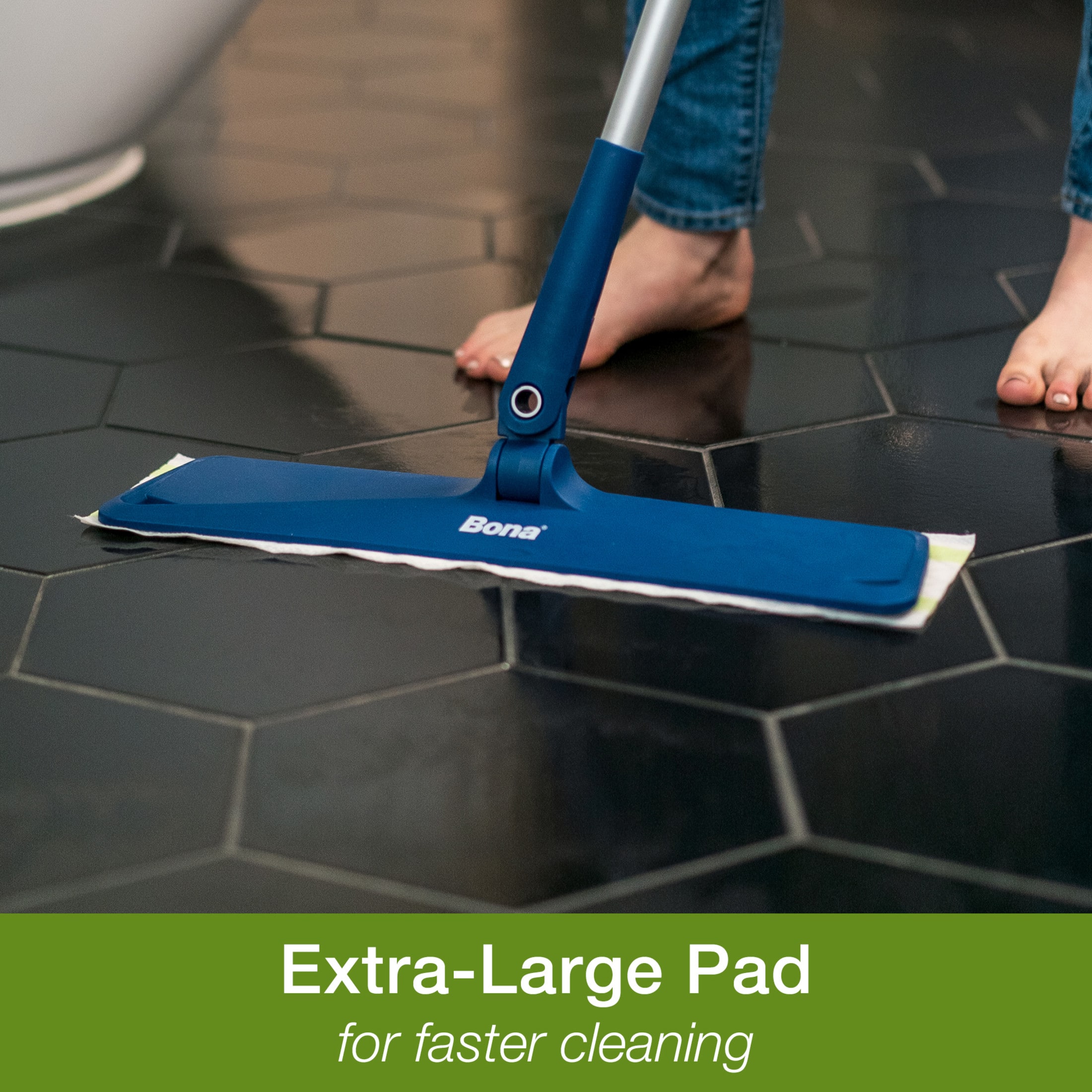  Bona Multi-Surface Floor Premium Spray Mop - Includes  Multi-Surface Floor Cleaner Concentrate and Machine Washable Microfiber  Cleaning Pad - For Stone, Tile, Laminate and Vinyl LVT/LVP Floors : Health  & Household