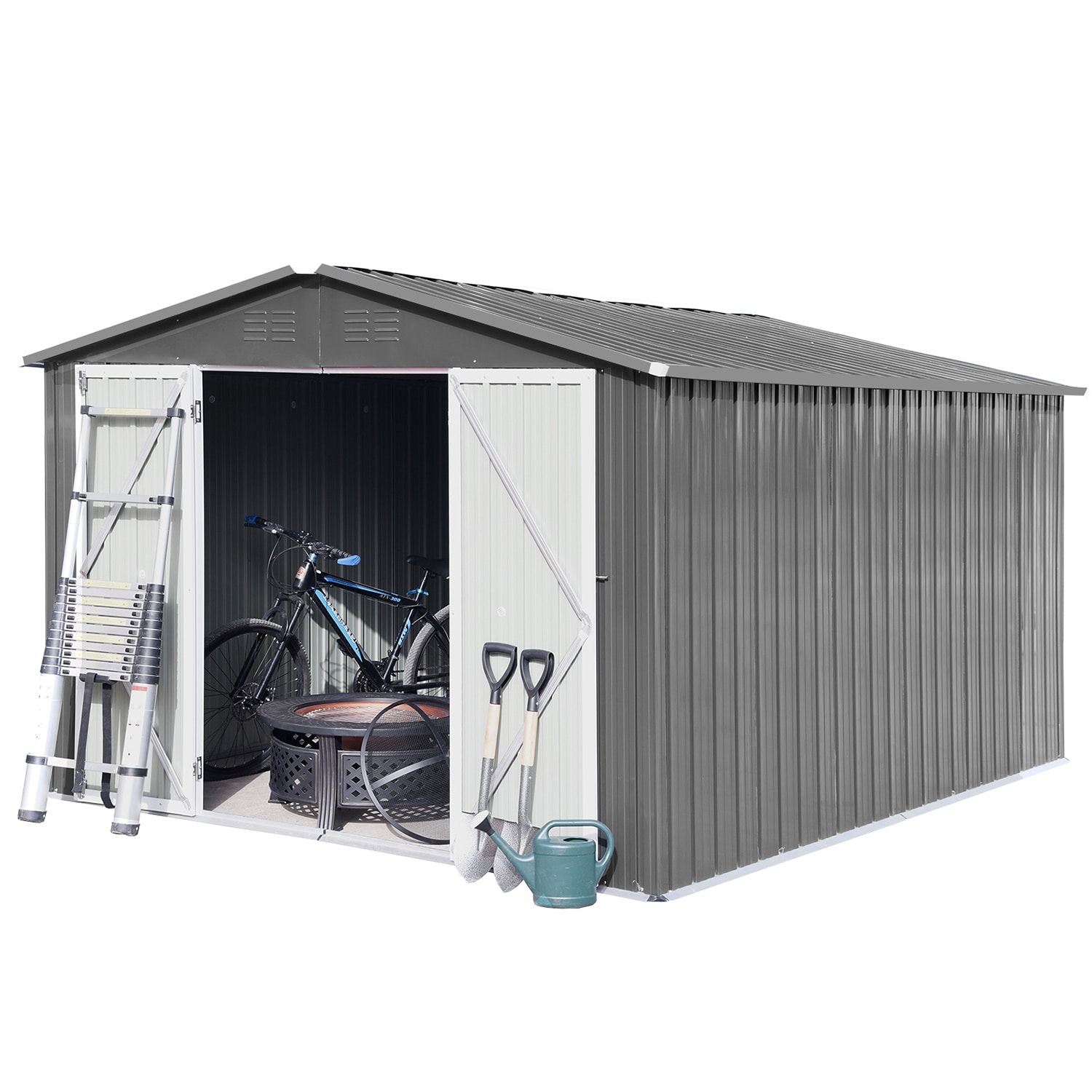 GZMR GZ-CA00020 10-ft x 12-ft Aluminum Storage Shed