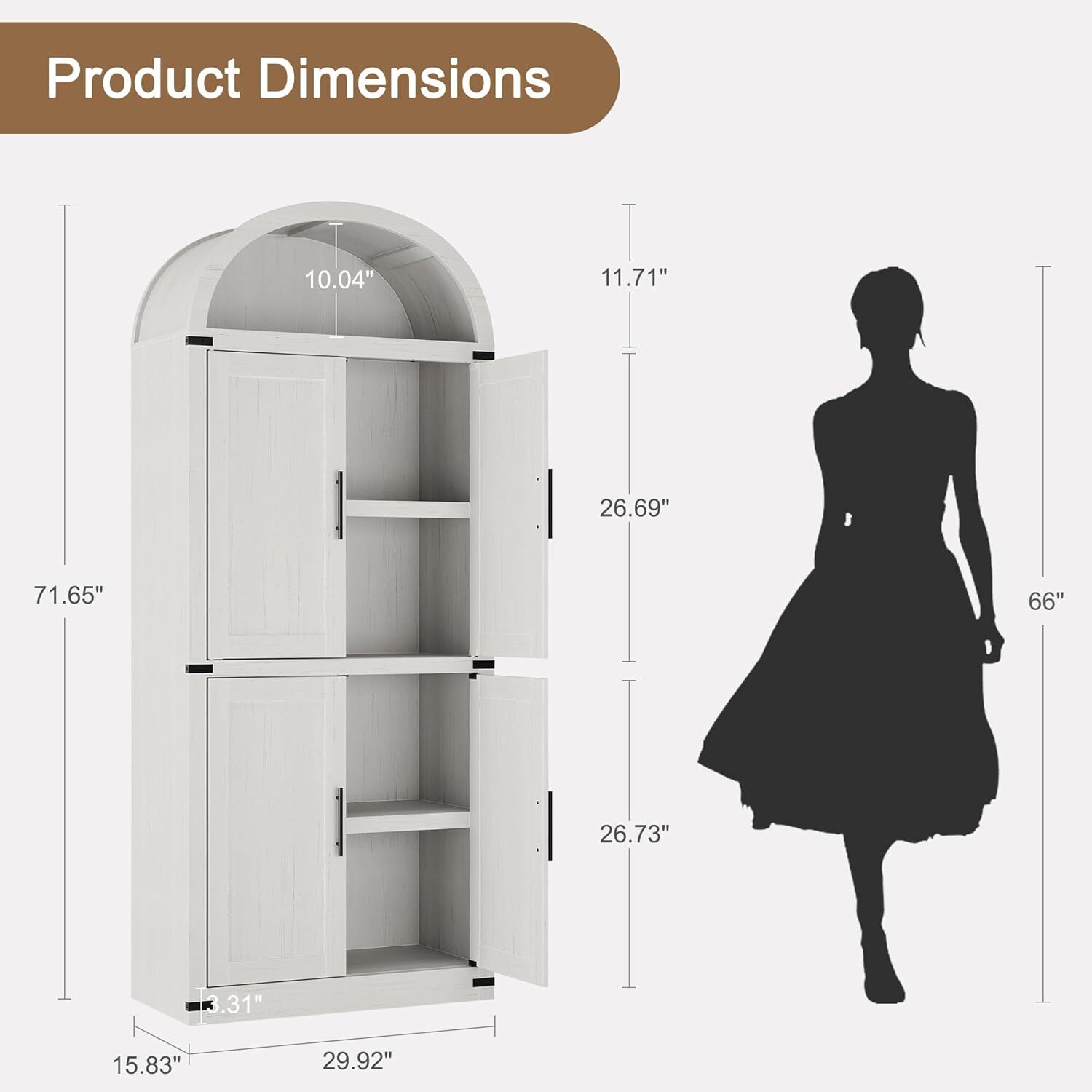 WhizMax XSN-PHO-330801-WHM bookcases - View #2