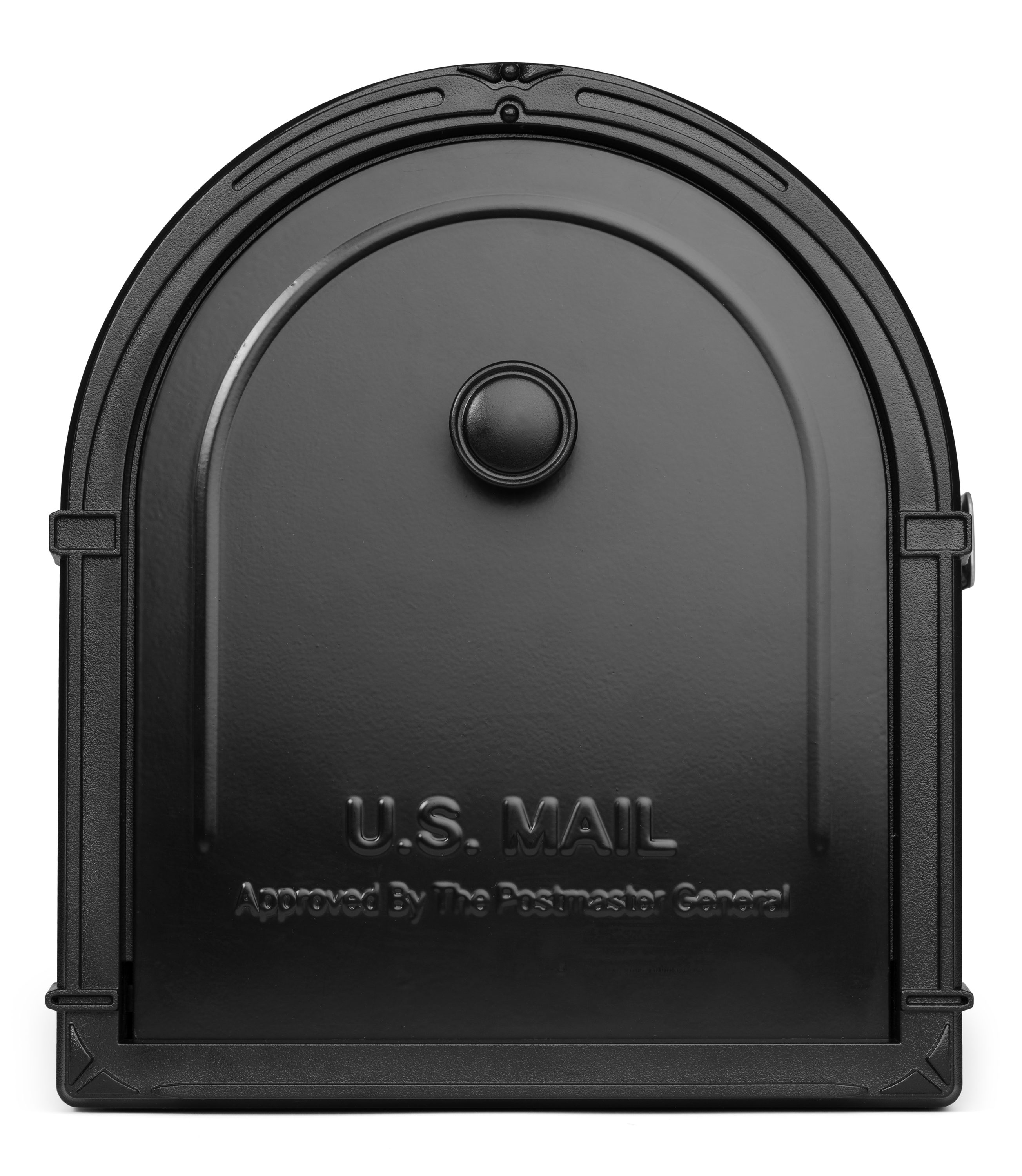 Architectural Mailboxes Post Mount Black Metal Large Mailbox at