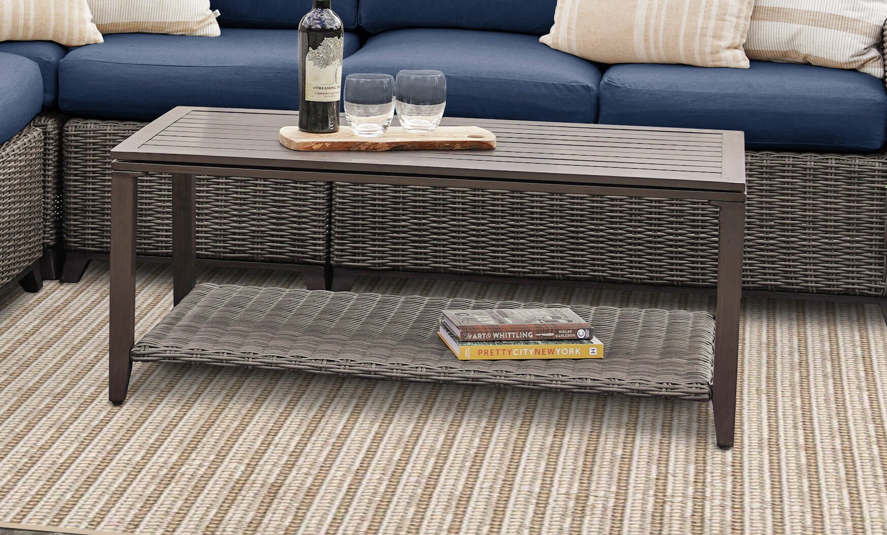 Leisure Made 254988-NVY Patio-Sofas-Daybeds - View #4