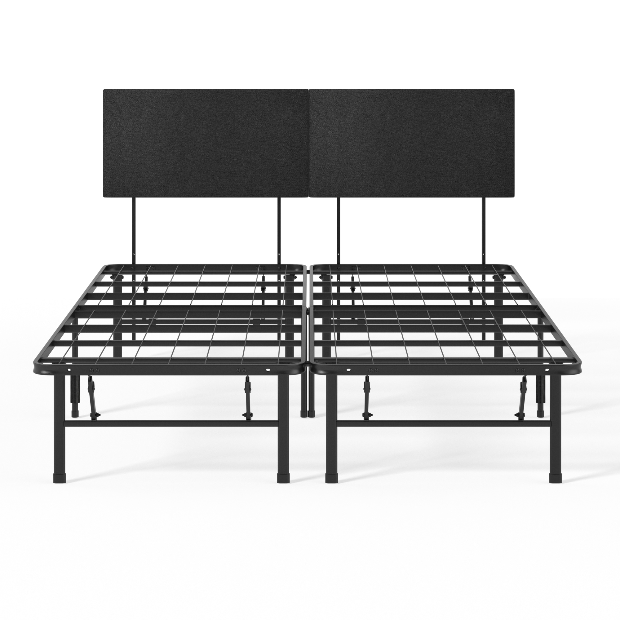 Zinus Black Queen Metal Bed Frame In The Beds Department At Lowes.com