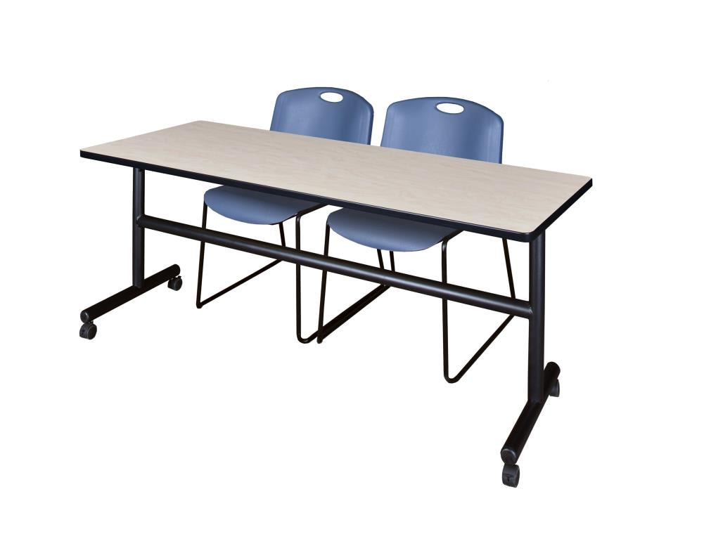 Regency MKFT7230PL44BE Training Off-white 4-Person Training Table (72-in W x 29-in H)