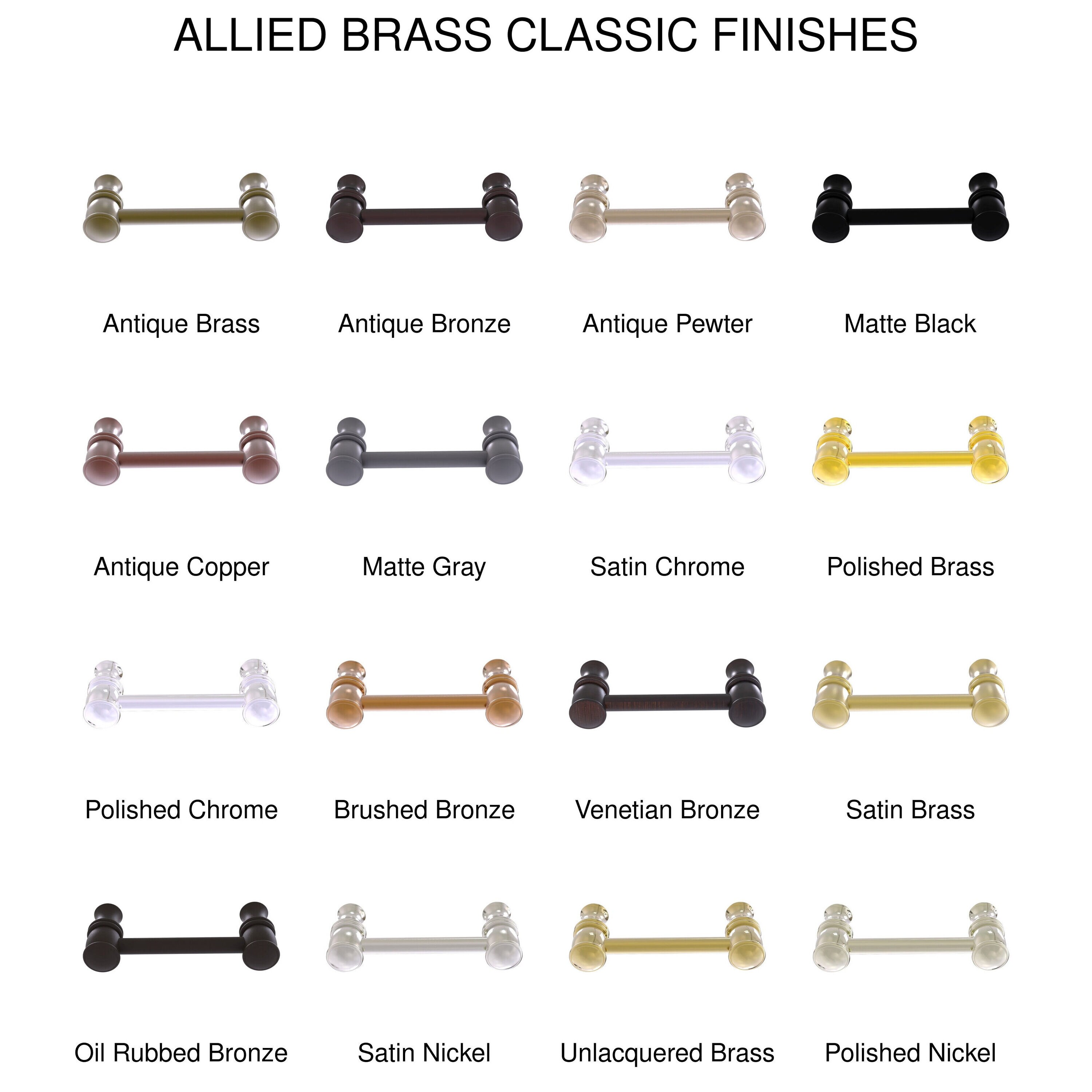 Allied Brass CL-30-3-CA Cabinet-Pulls - View #3