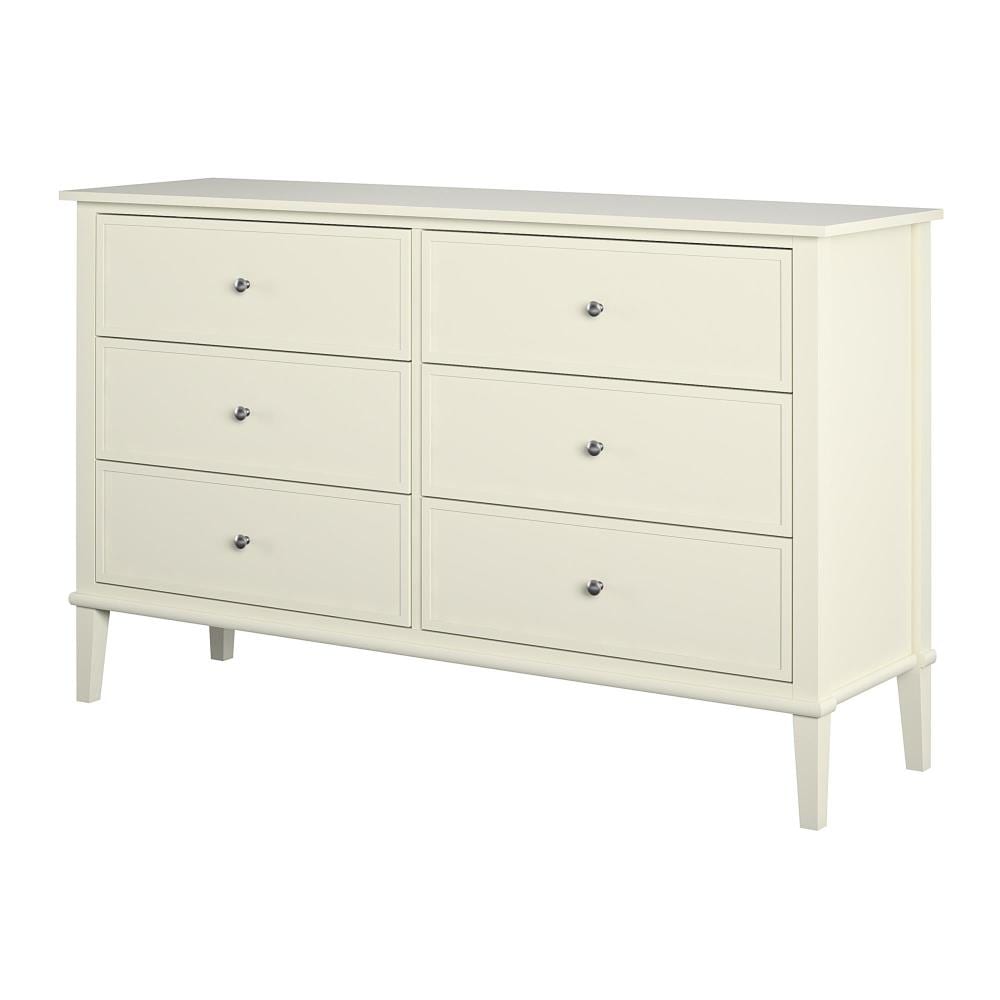 Ameriwood Home Franklin White 6-Drawer Standard Dresser in the Dressers ...