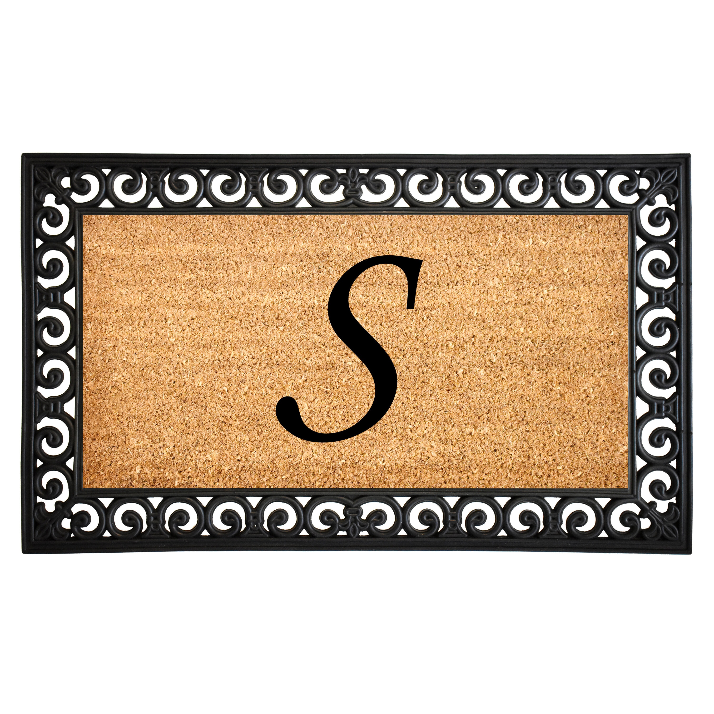 Callowaymills 104132436S 24-in x 36-in Multi Coir/Rubber Non-Slip Grip Indoor or outdoor Decorative Door Mat