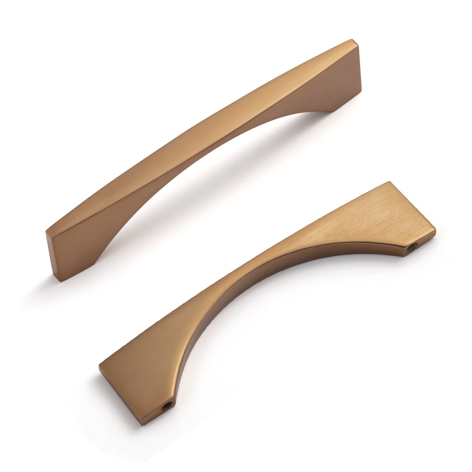 Miaokesen 074CB-96 3-3/4-in , 96mm Center to Center Champagne Brown Novelty Handle 6 -Pack