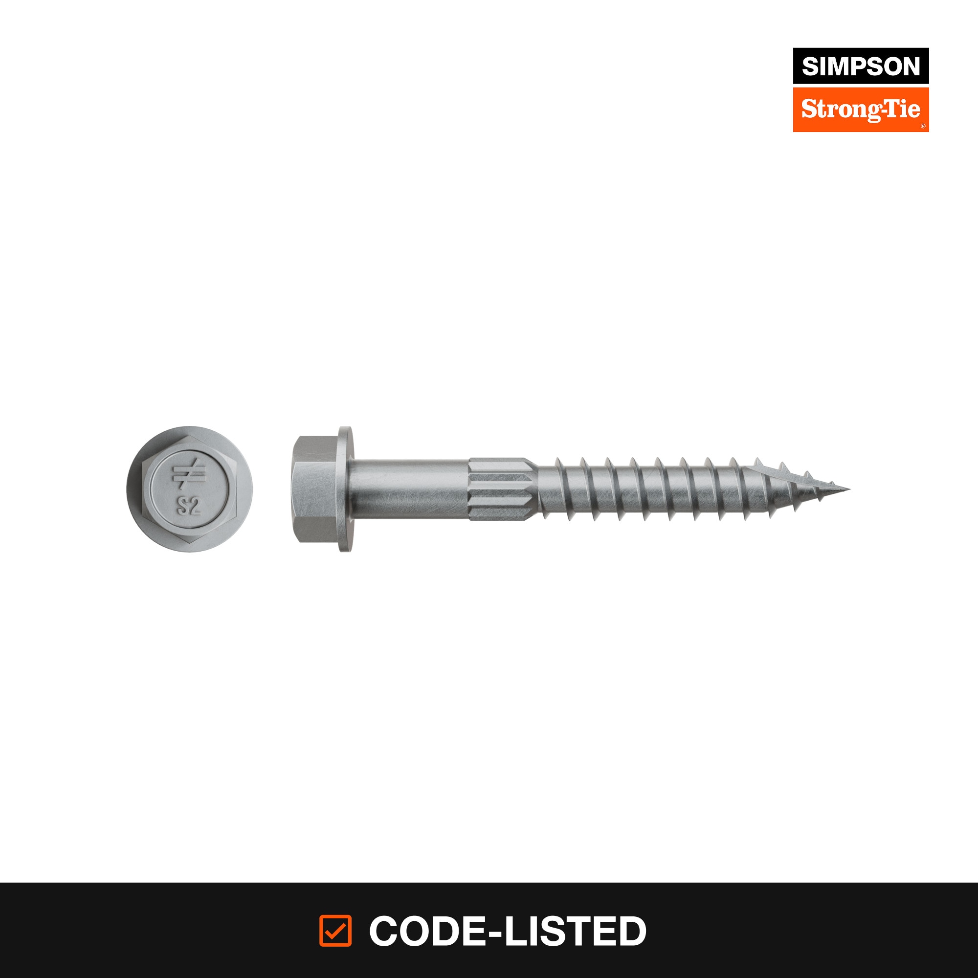 Simpson Strong-Tie Strong-Drive SDS 1/4-in x 2-in Double-barrier Exterior Construction screws 25 -Per Box