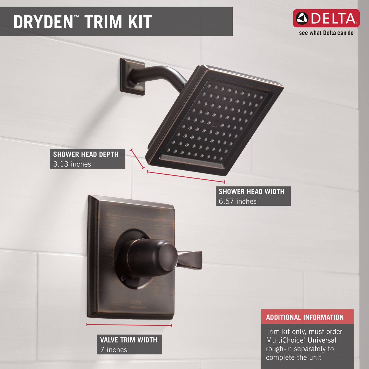 Delta T14251-RB Tub-Shower-Faucets - View #2