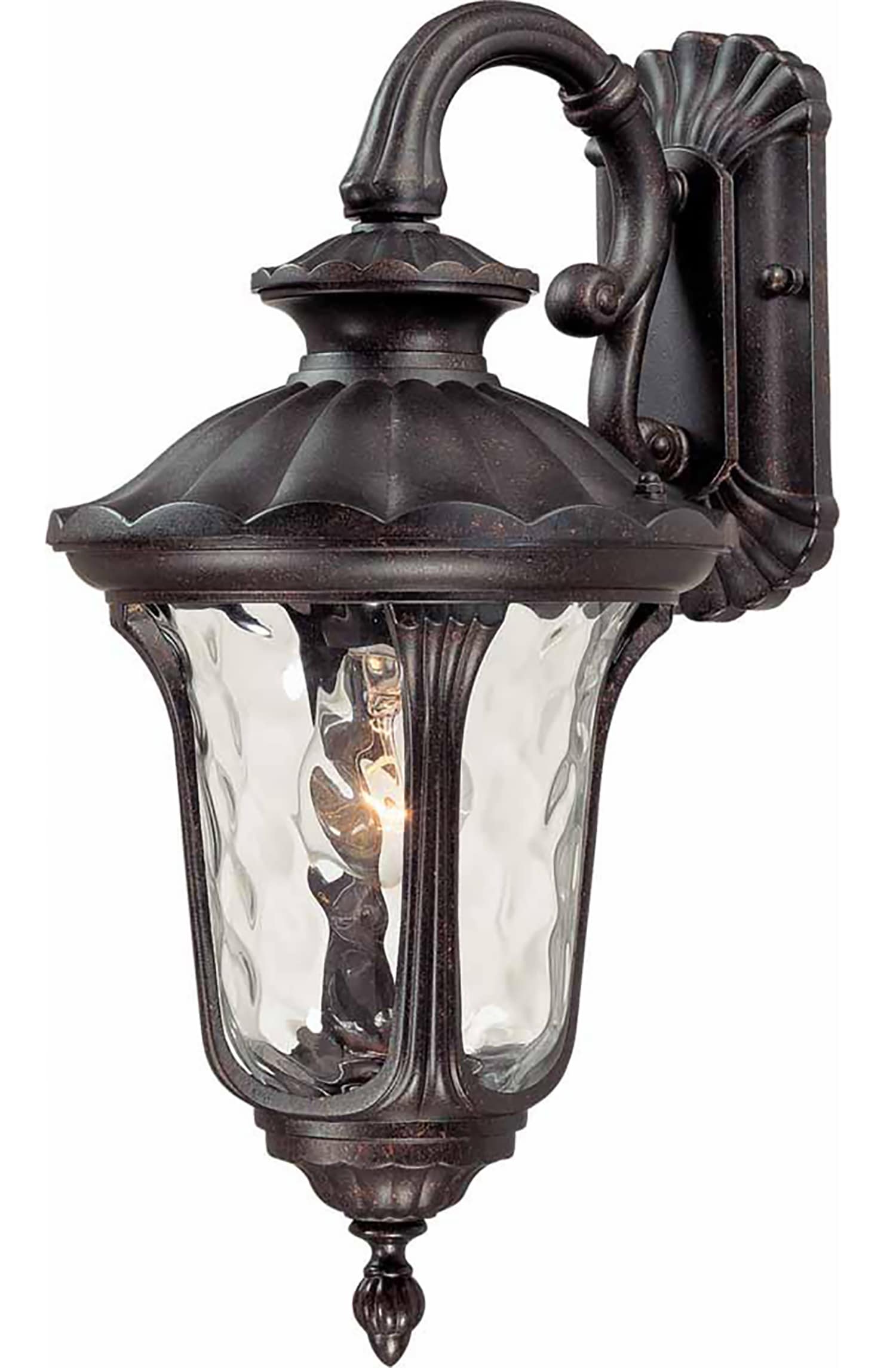 Tavira Antique Bronze Outdoor Wall Sconce with Clear Glass