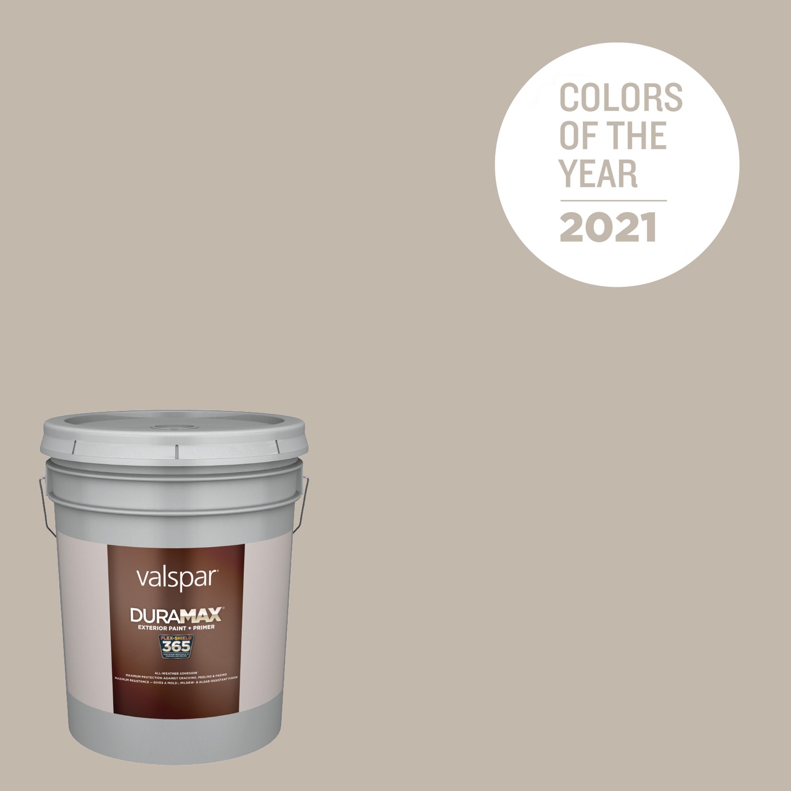 Valspar 2006-10B-91113 Duramax Satin Gallery Grey 2006-10B Latex Exterior Paint + Primer ( 5-gallon )