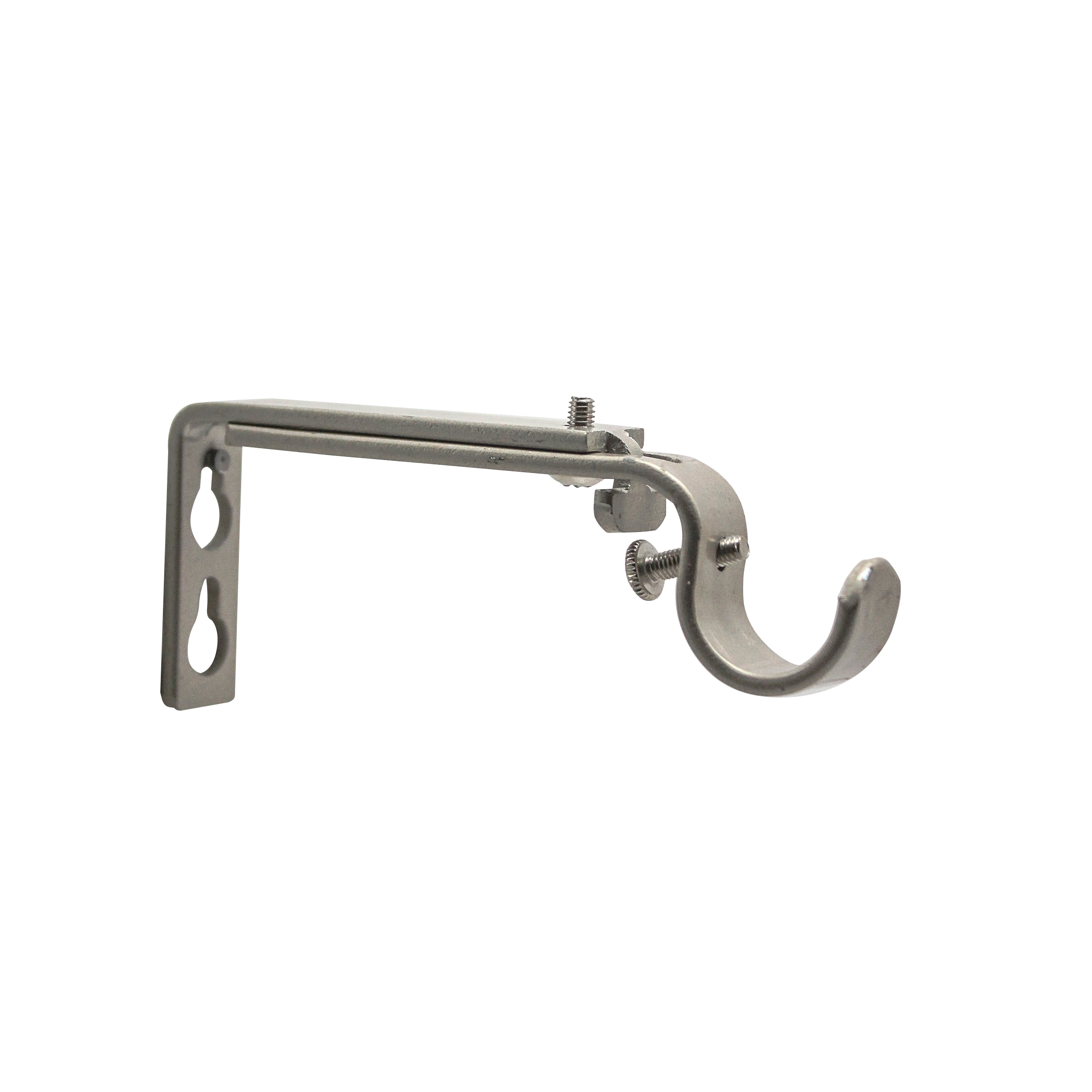 Style Selections Satin-nickel Steel Single Curtain Rod Bracket in the ...