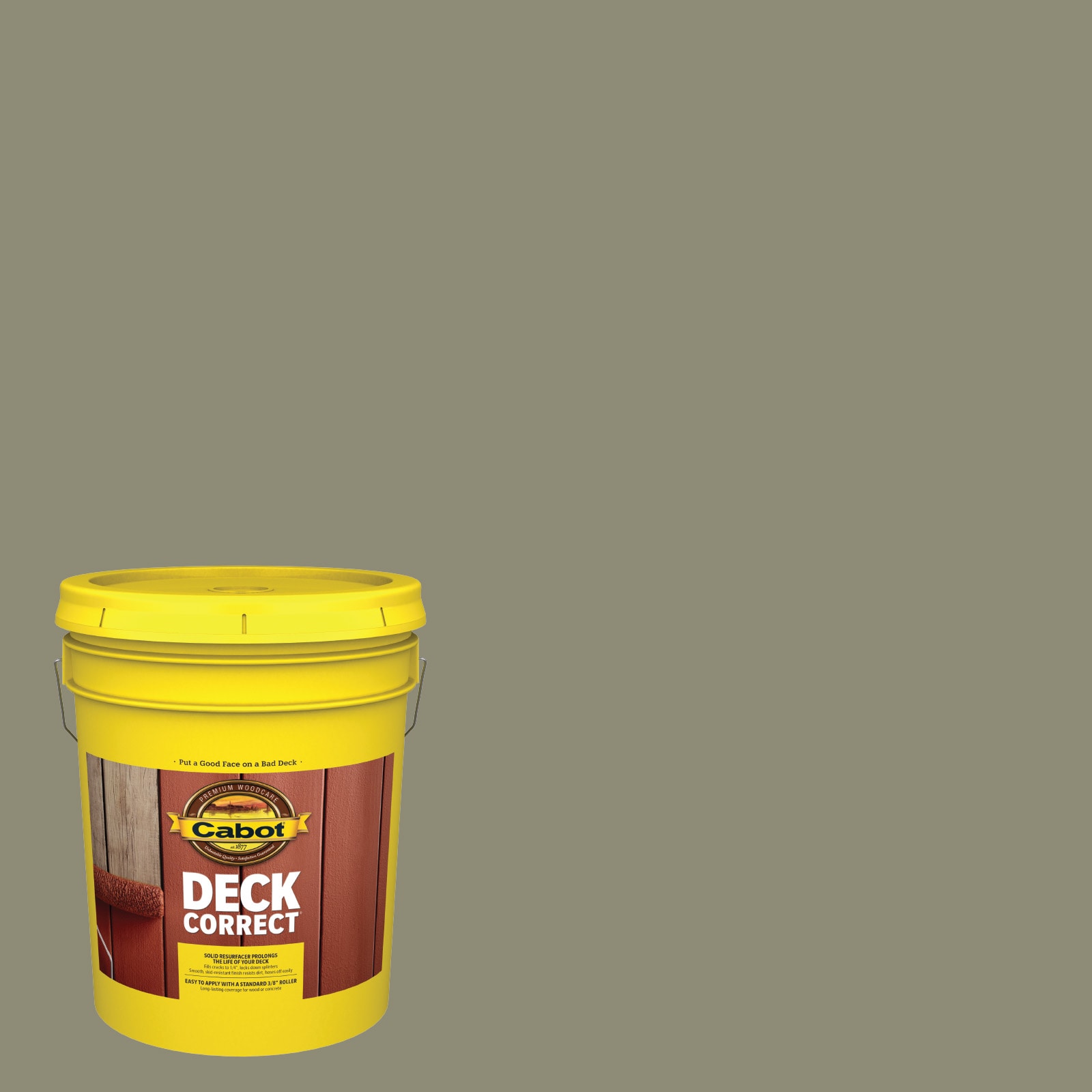 Cabot PEPPERWOOD-1028102 DeckCorrect Pepperwood Solid Exterior Wood Stain and Sealer in One ( 5-gallon )