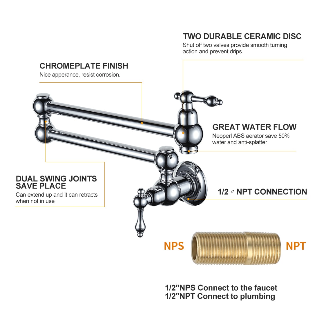 WOWOW 2311100C-LW Kitchen-Faucets - View #2