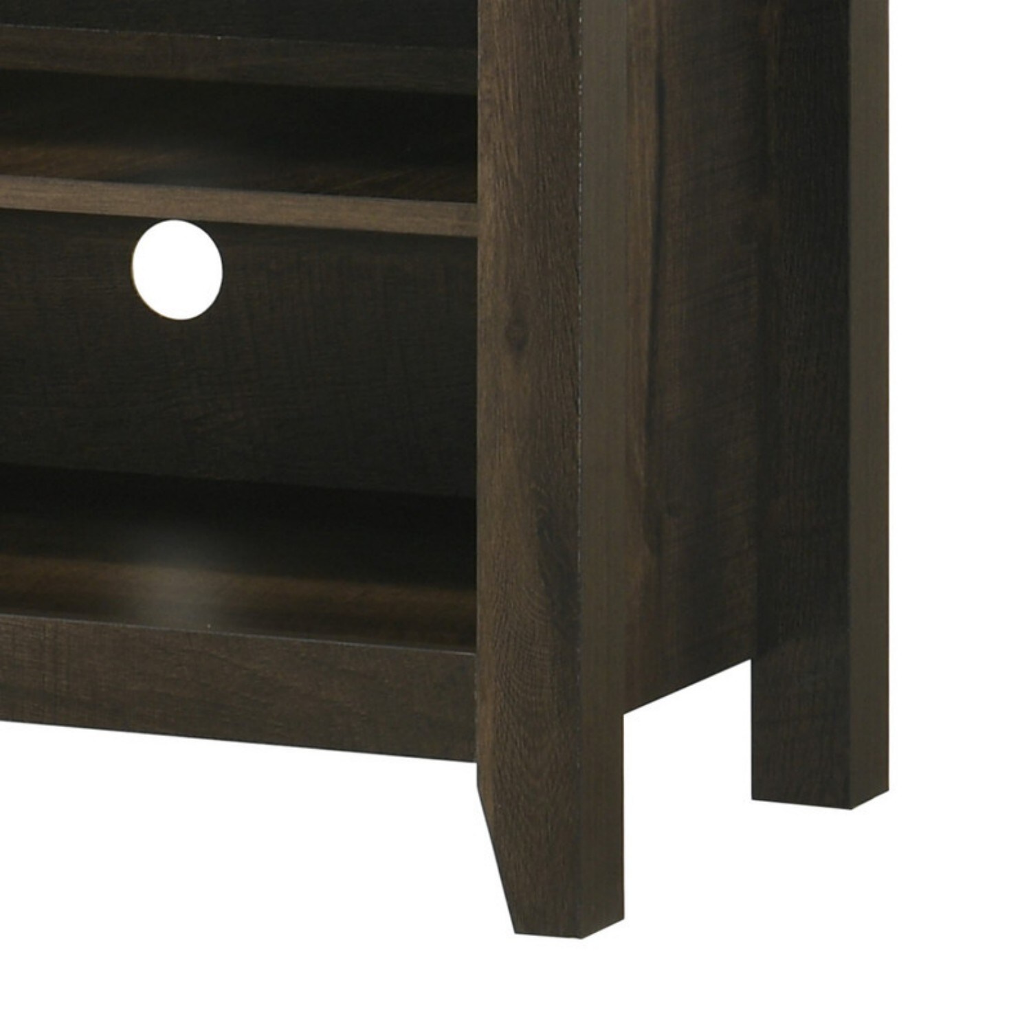 Huluwat YXJ-58 Inch Dark Dusty Oak Trove TV Stand with Adjustable ...