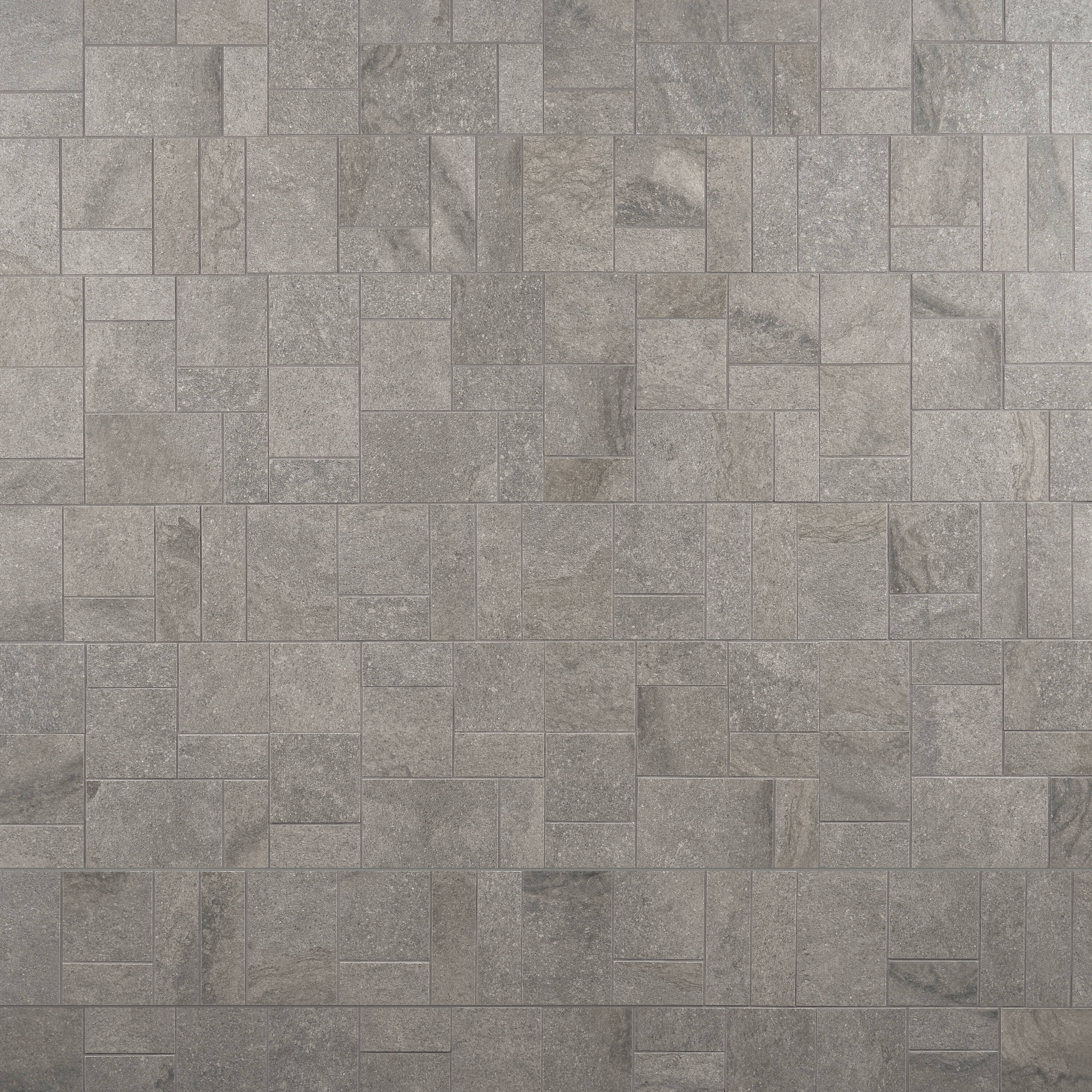 Artmore Tile (Sample) District Slate Gray 4in x 4in Matte Porcelain Mixed Pattern Mosaic