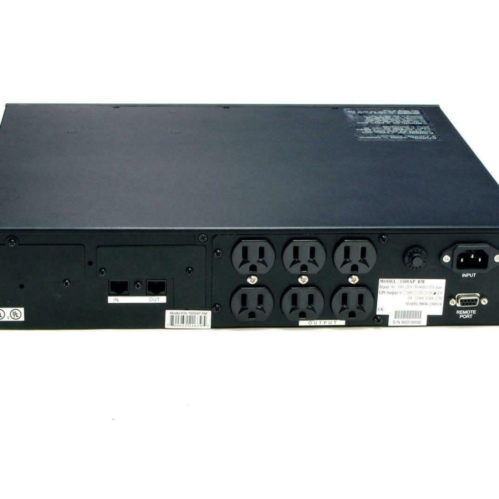  PWRCM1006 Powercom KIN-1500APRM 1500VA 2U Rack Mount Line Interactive Uninterruptible Power Supply