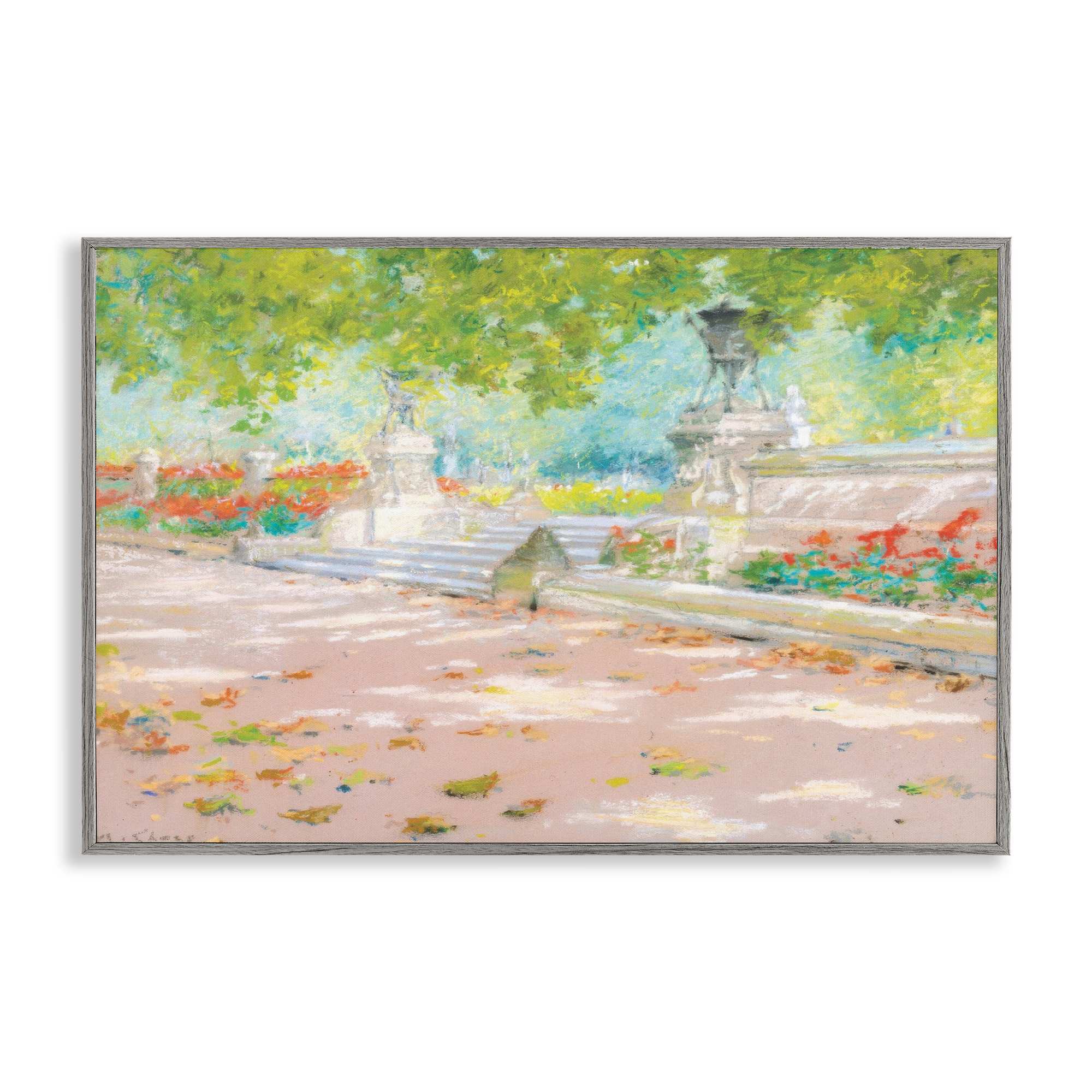 Stupell Industries BT-791-GFF-12X18 Summer Sunlight in Park Framed Giclee design by LSR Design Studio